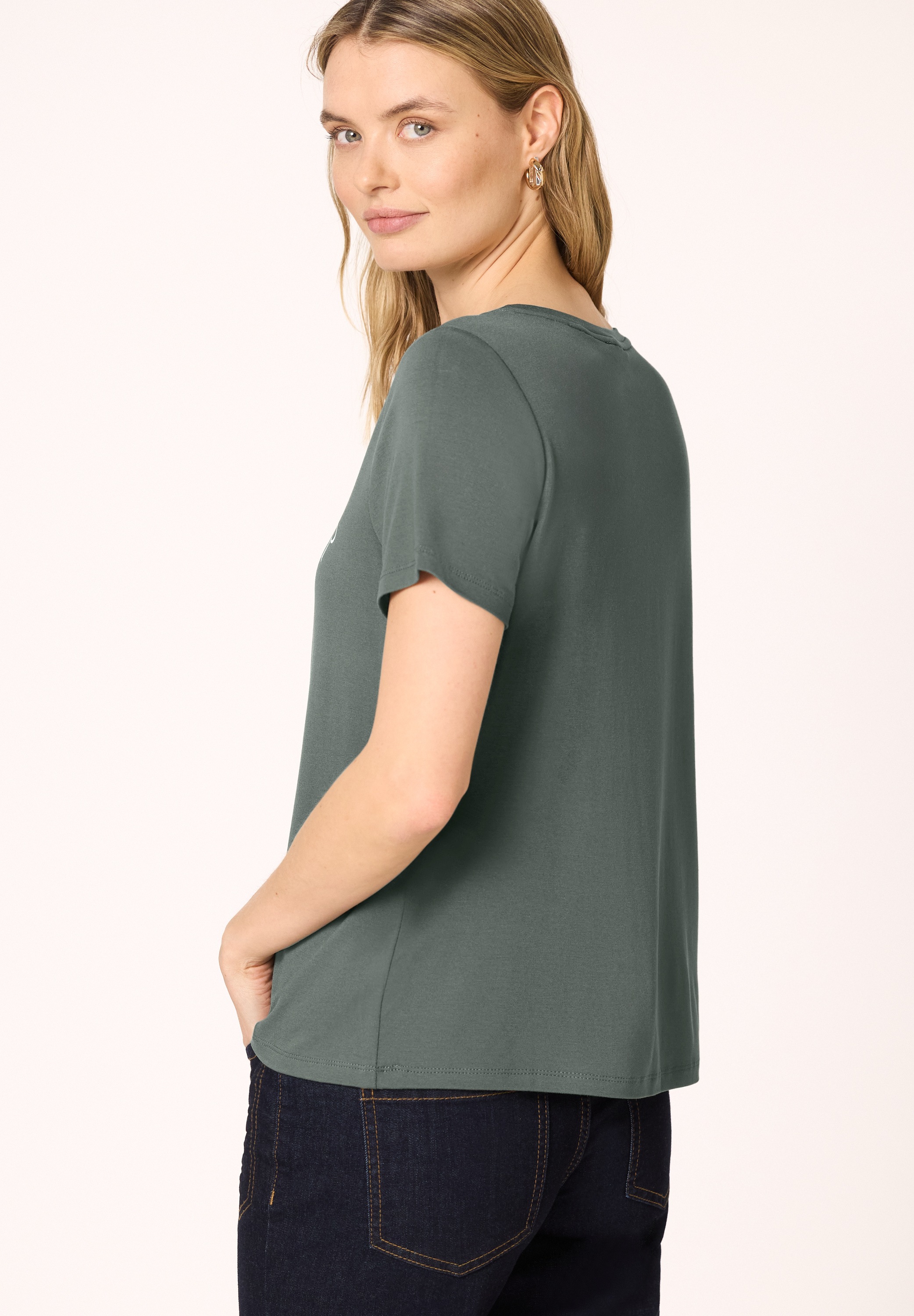 STREET ONE T-Shirt Rundhalsausschnitt günstig online kaufen