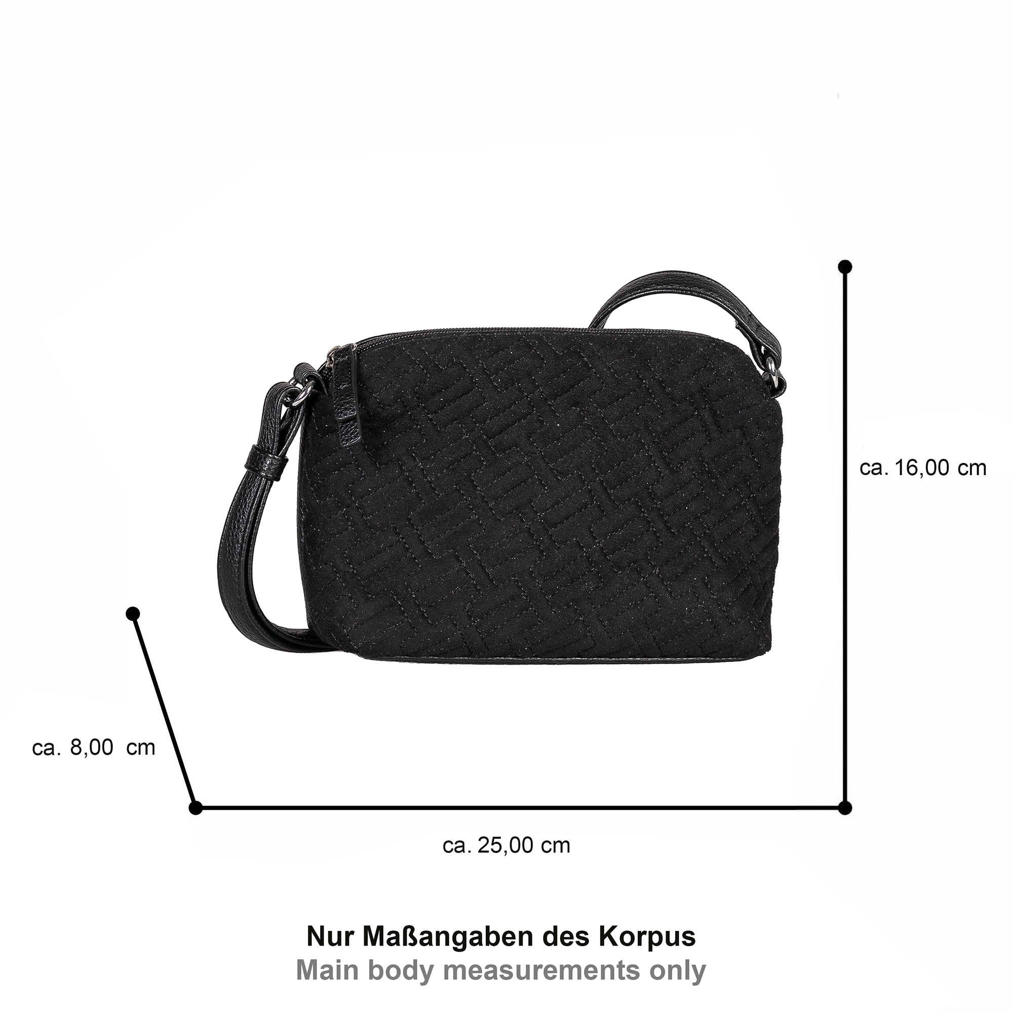 TOM TAILOR Handtasche »Xanthia« Damen Umhängetasche mit Prägung
