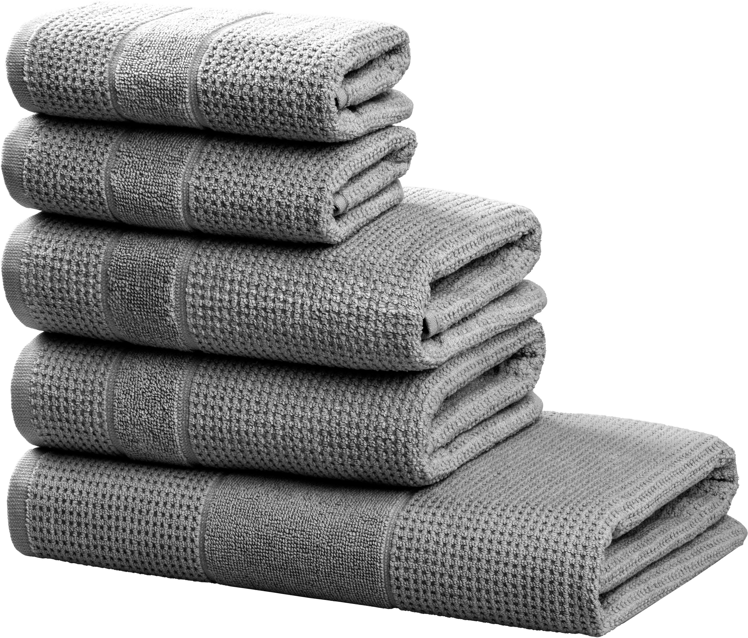 my home Handtuch Set "Kimi, Duschtuch, Handtücher und Gästetücher" Set 5 Wa günstig online kaufen