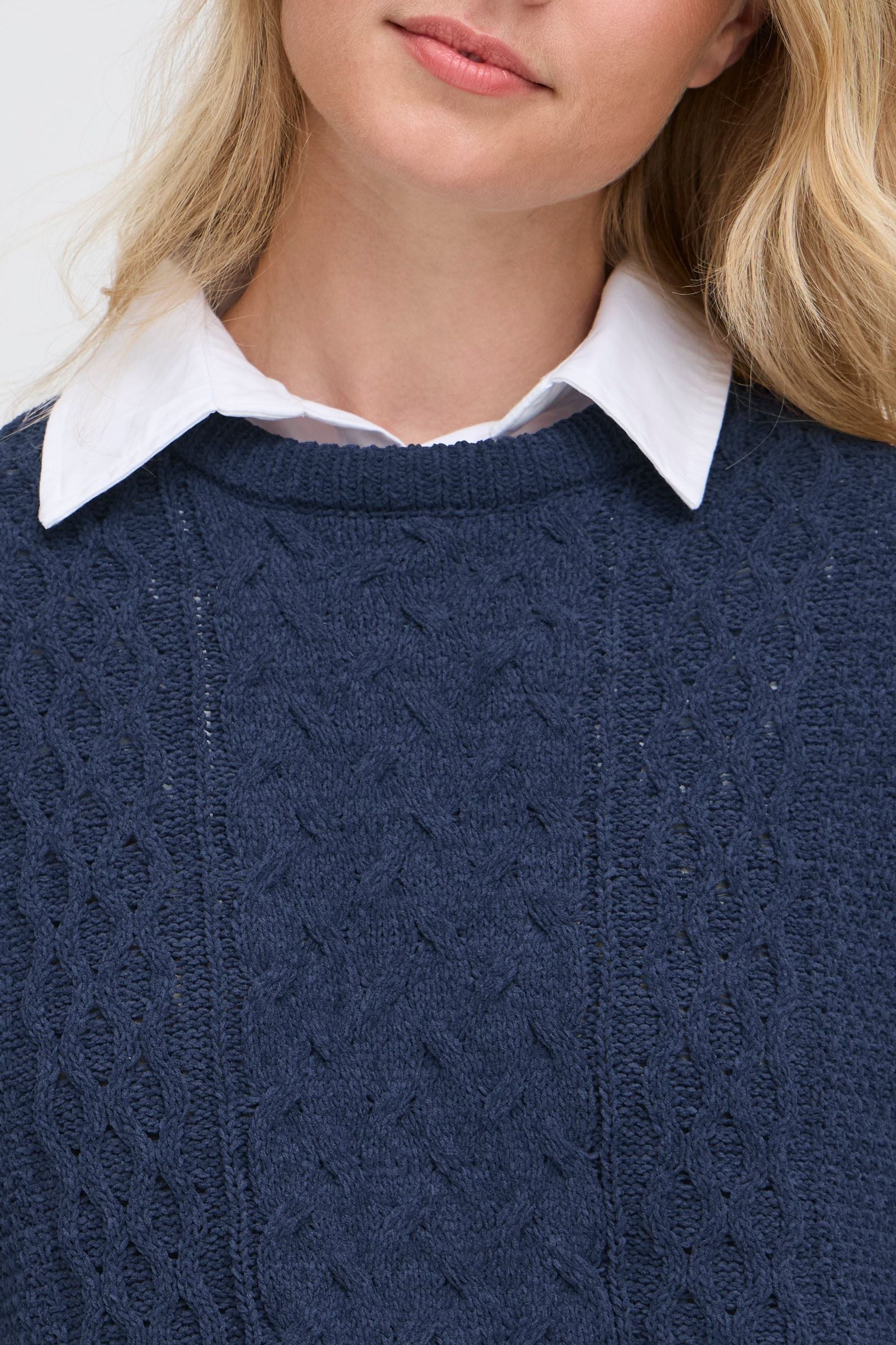 OXMO Strickfleece-Pullover »Strickpullover OXFSANVI PU 1«