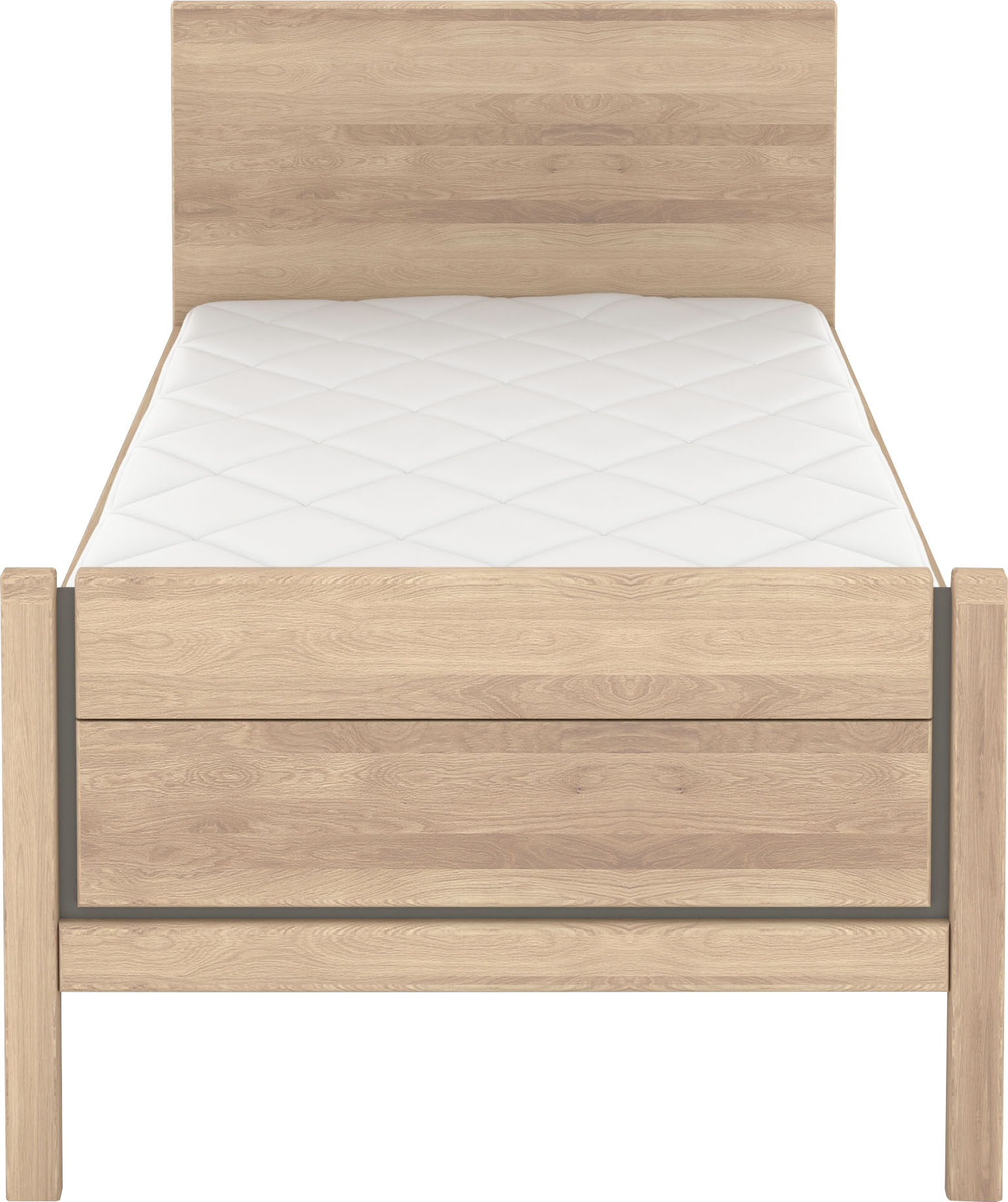 Thumbnail - Musterring Holzbett "Sorrent, Bettgestell, Bettrahmen, teilmassiv Eiche" MADE IN GERMANY, Eiche teilmassiv, Liegehöhenve...