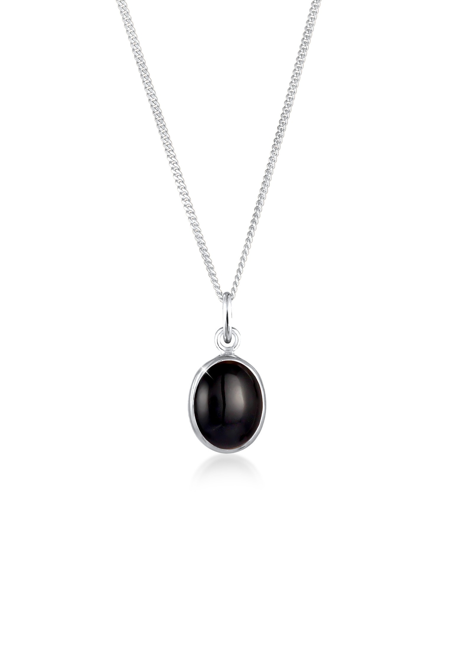 Collierkettchen »Onyx Anhänger Oval Klassisch 925 Silber«