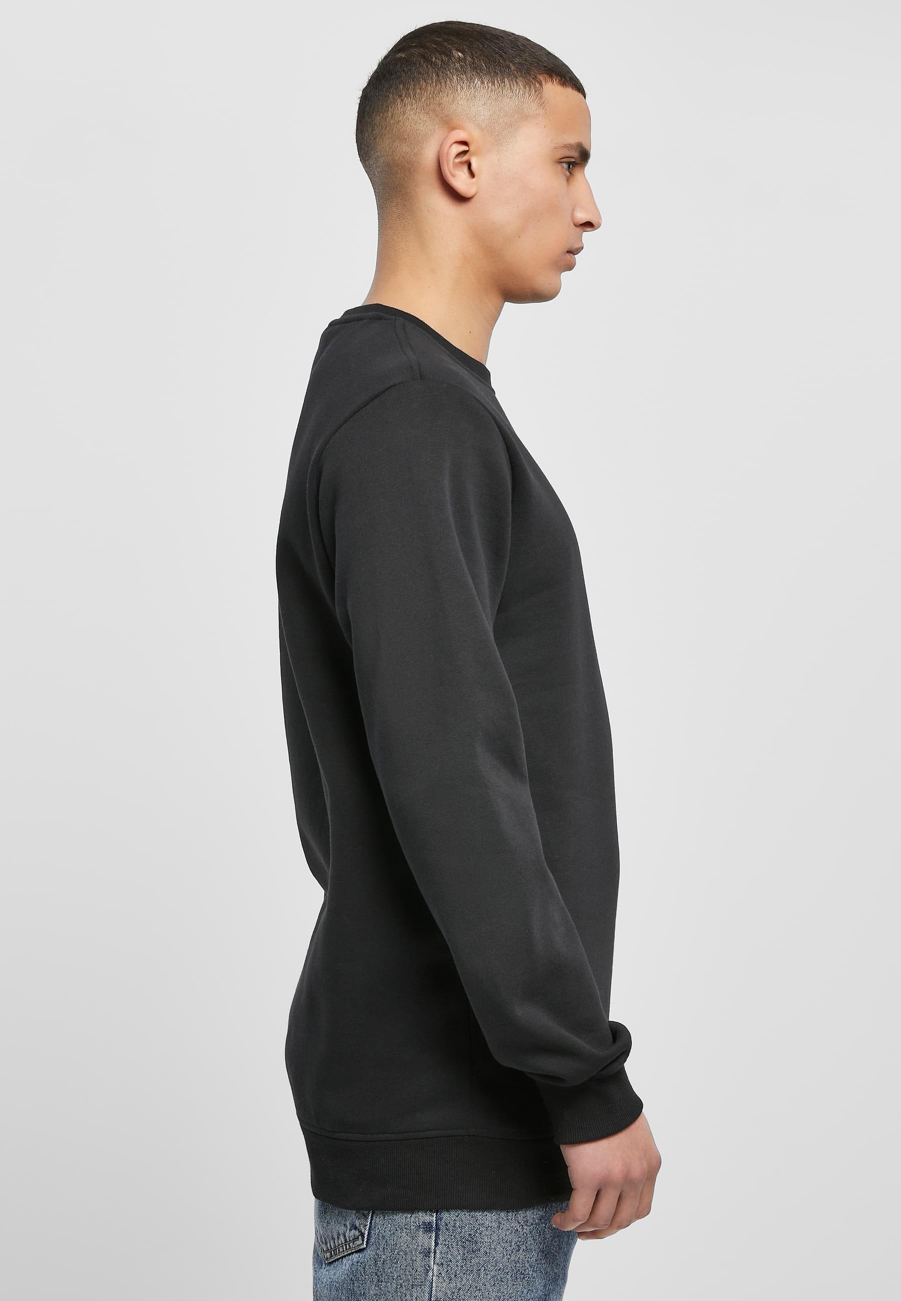 URBAN CLASSICS Rundhalspullover »Urban Classics Herren Basic Terry Crew«, (1 tlg.)