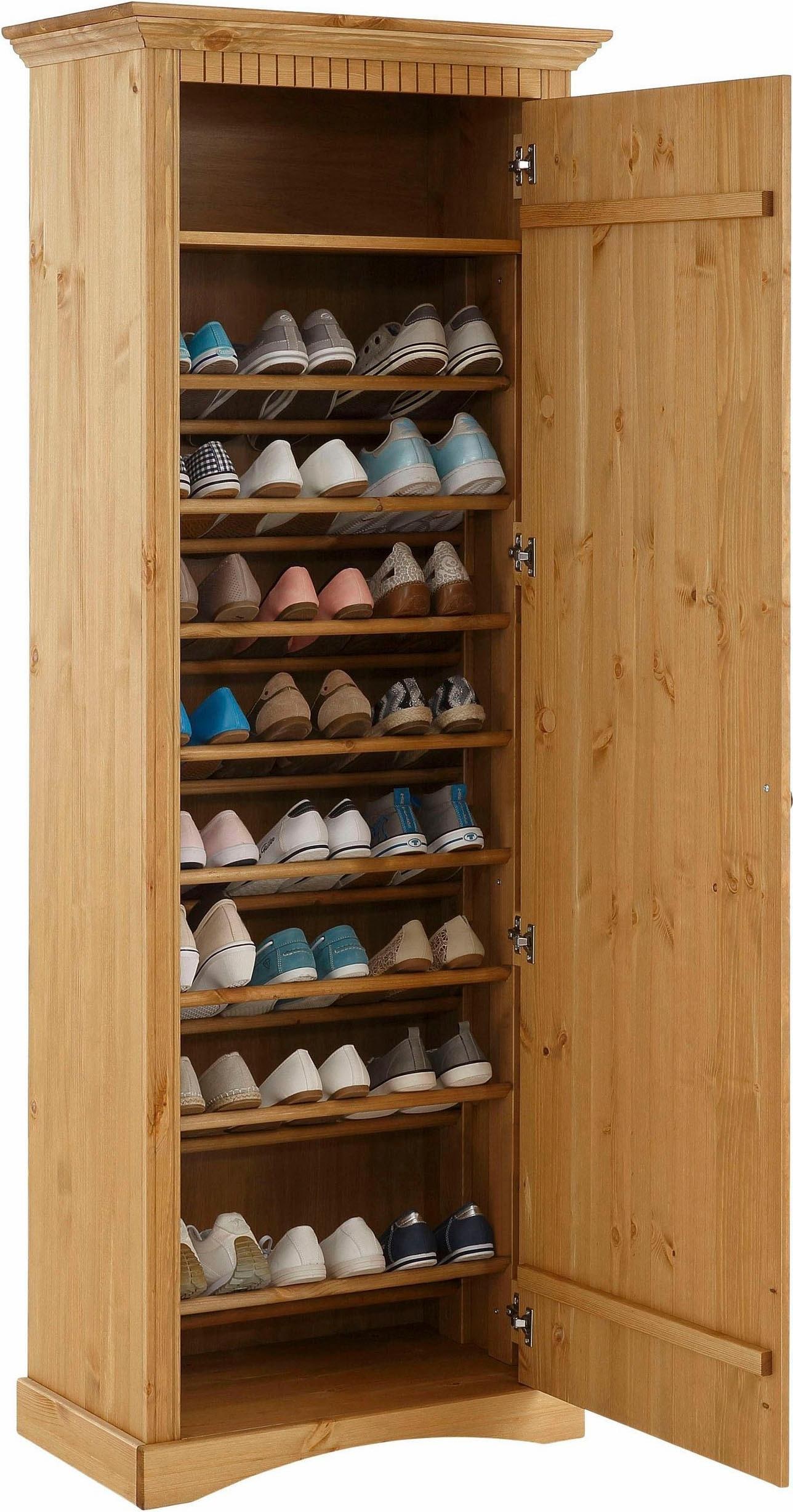 Home affaire Schuhschrank »Rustic«, aus massiver Kiefer, Breite 71 cm, FSC®-zertifiziert