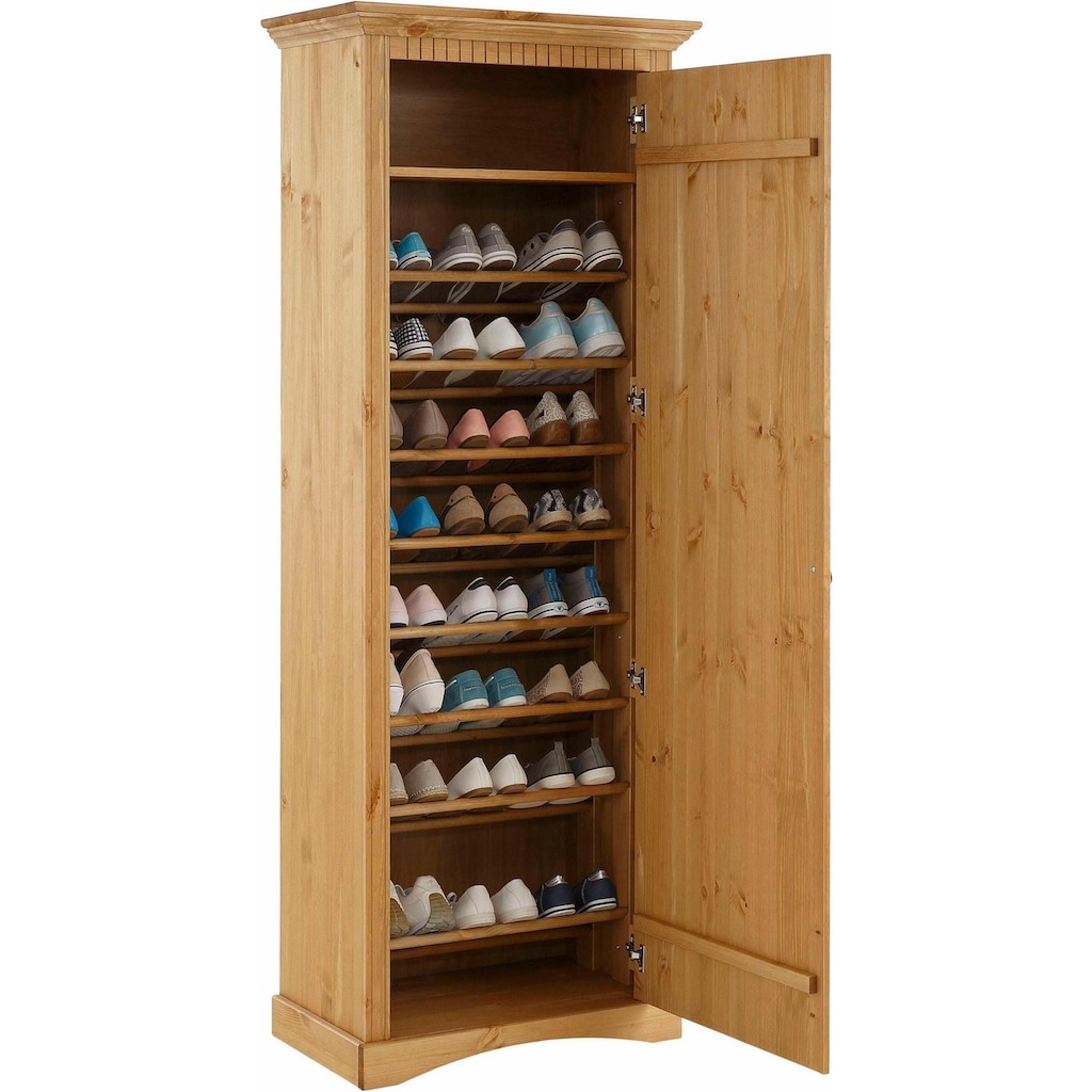 Home affaire Schuhschrank »Rustic«, aus massiver Kiefer, Breite 71 cm, FSC®-zertifiziert