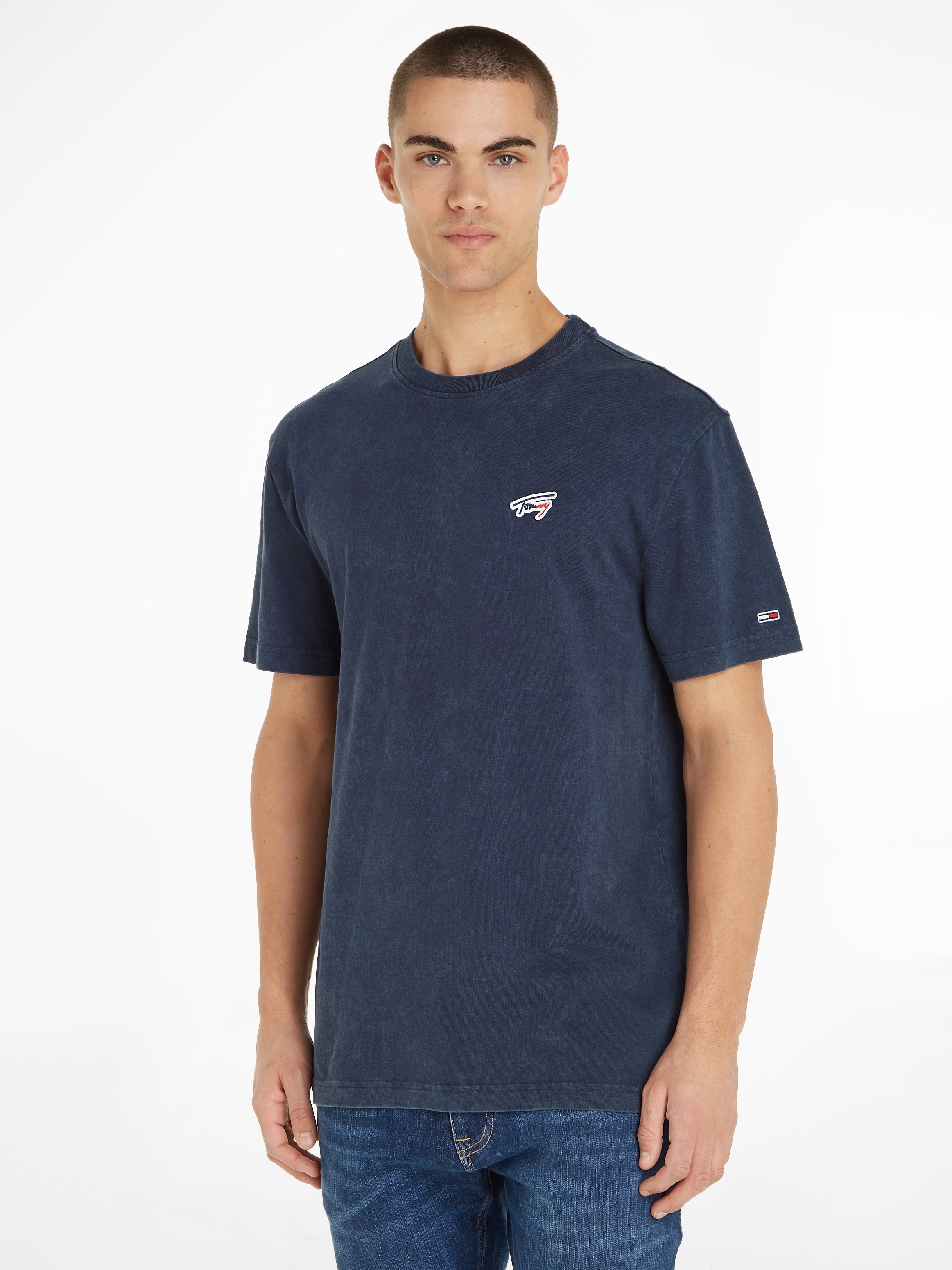 Tommy Jeans T-Shirt »TJM CLSC WASHED SIGNATURE TEE« ▷ kaufen | BAUR