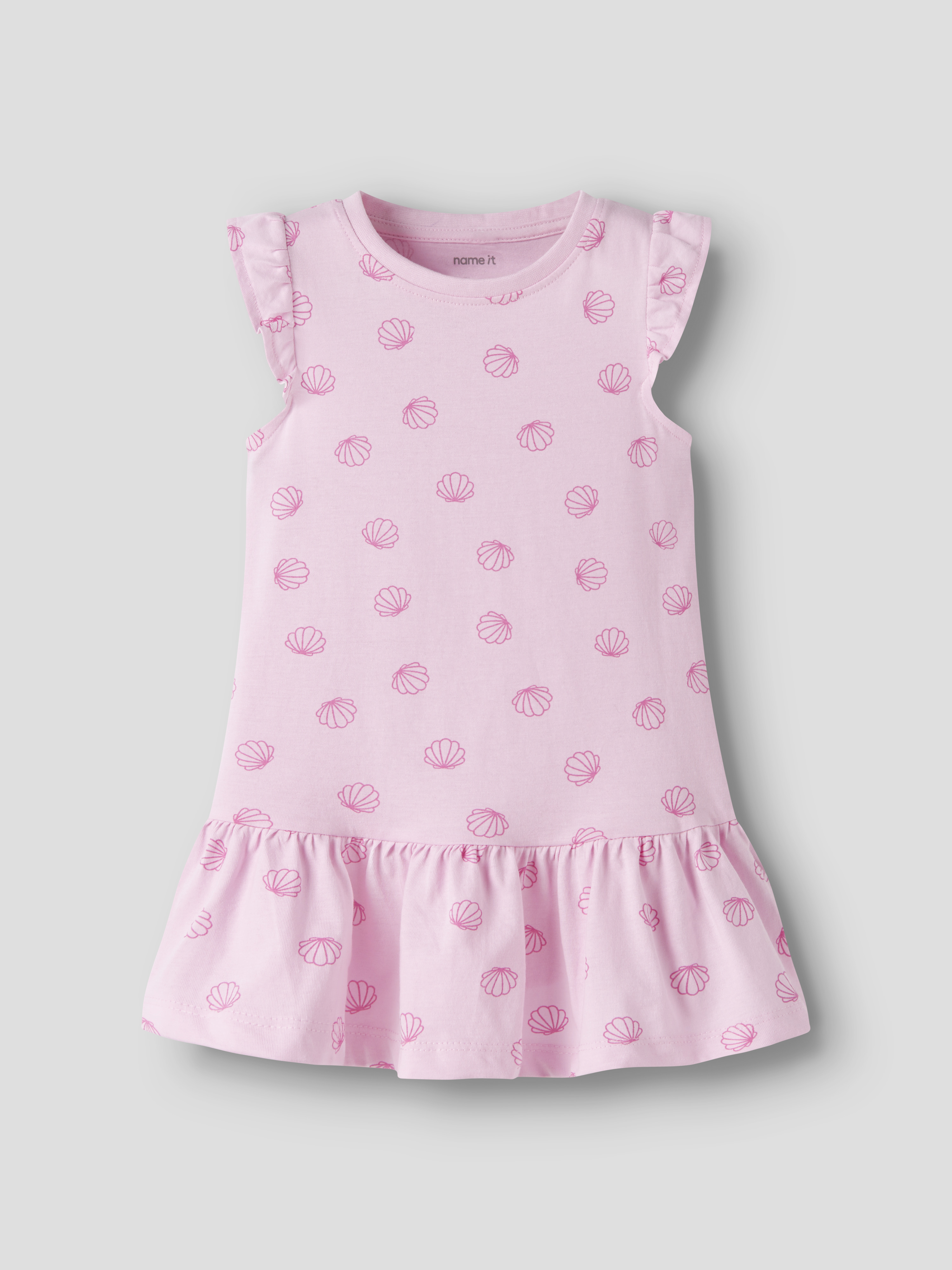 Name It Minikleid "NMFVIDA CAPSL DRESS" mit Volants und im sommerlichen Alloverdruck