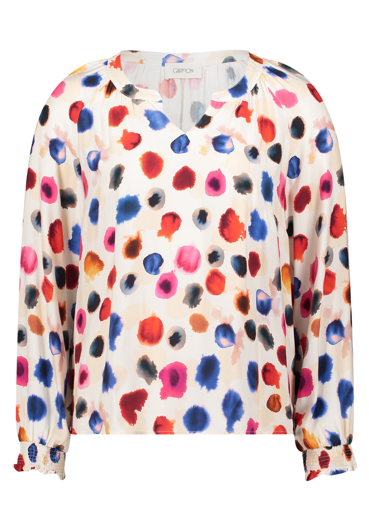 Cartoon Schlupfbluse »Damen mit Raffung«