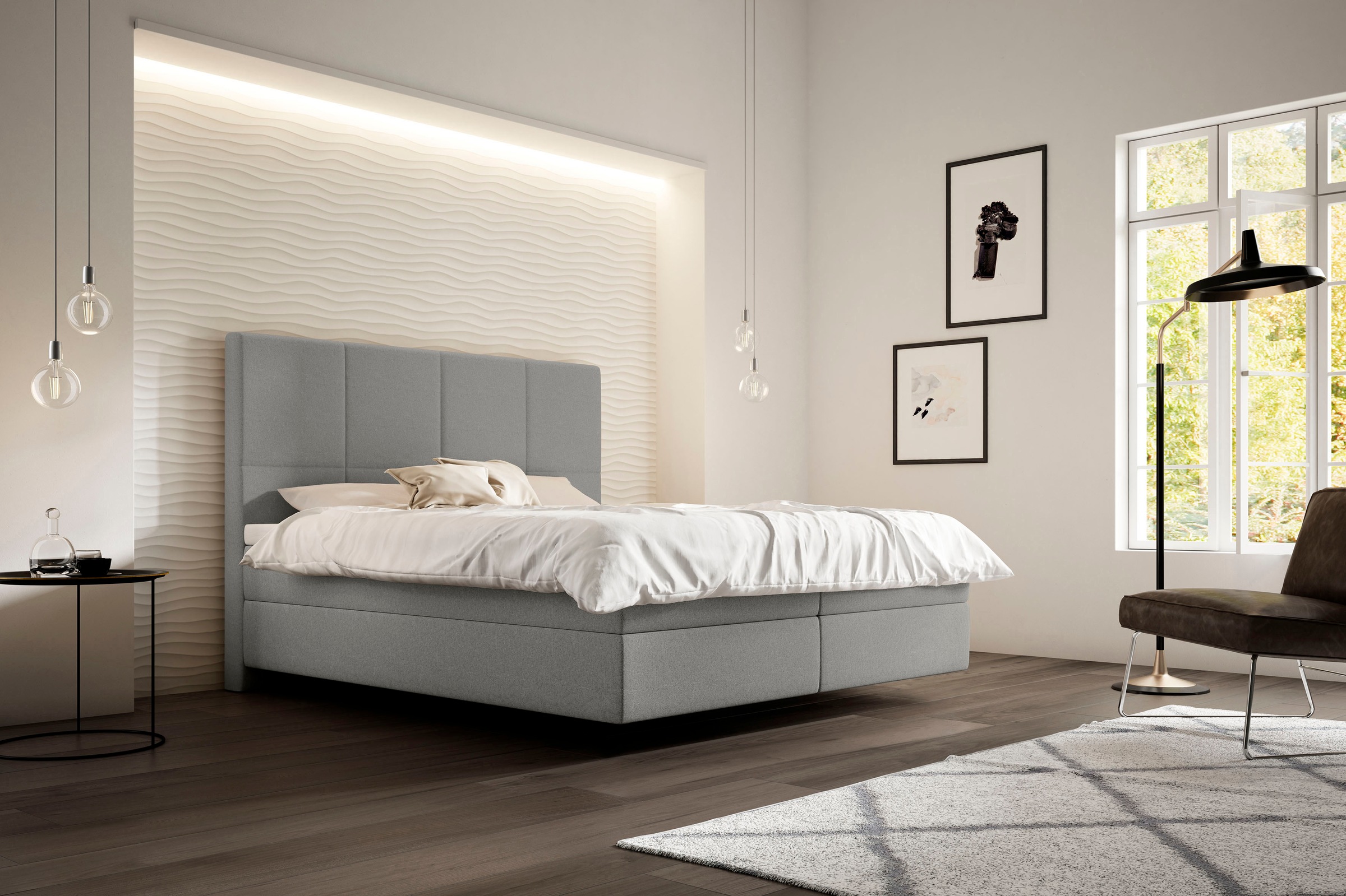 Schlaraffia Boxspringbett »Saga«, mit BULTEX® inklusive Topper in Schwebeoptik, Kopfteilhöhe 133 cm