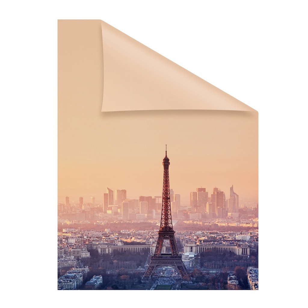 LICHTBLICK ORIGINAL Fensterfolie »Eiffelturm«, 1 St., blickdicht, strukturiertKlebepunkte