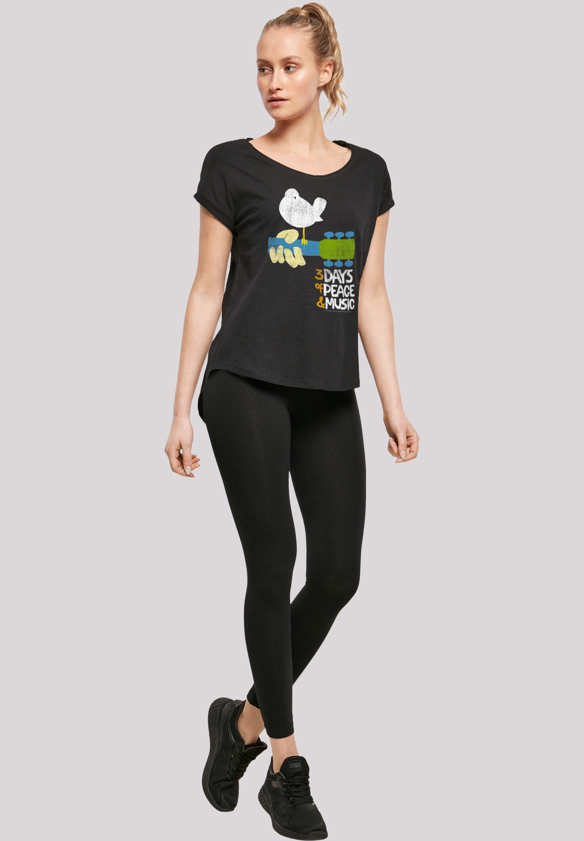 F4NT4STIC T-Shirt »Woodstock Festival Poster'«, Print
