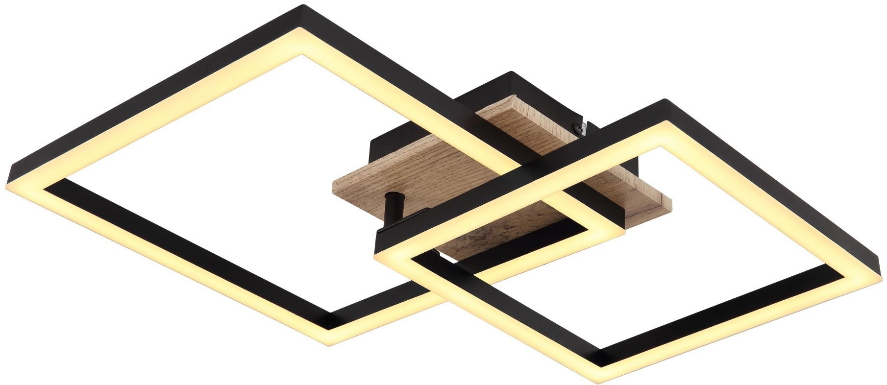 GLOBO LIGHTING LED Deckenleuchte »BOSSY« LED-Modul 1 Stk. Warmweiß Deckenlampe, Dreh-Schwenkbar, Wohnzimmer, Schlafzimmer