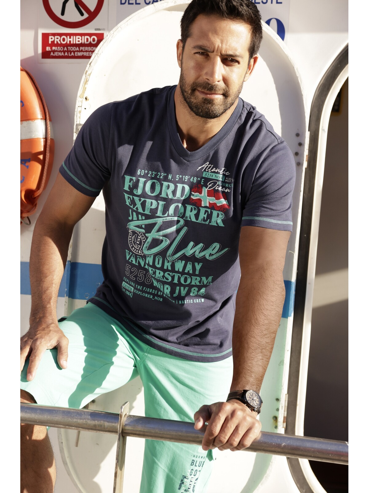 Jan Vanderstorm T-Shirt »T-Shirt NORDGER«