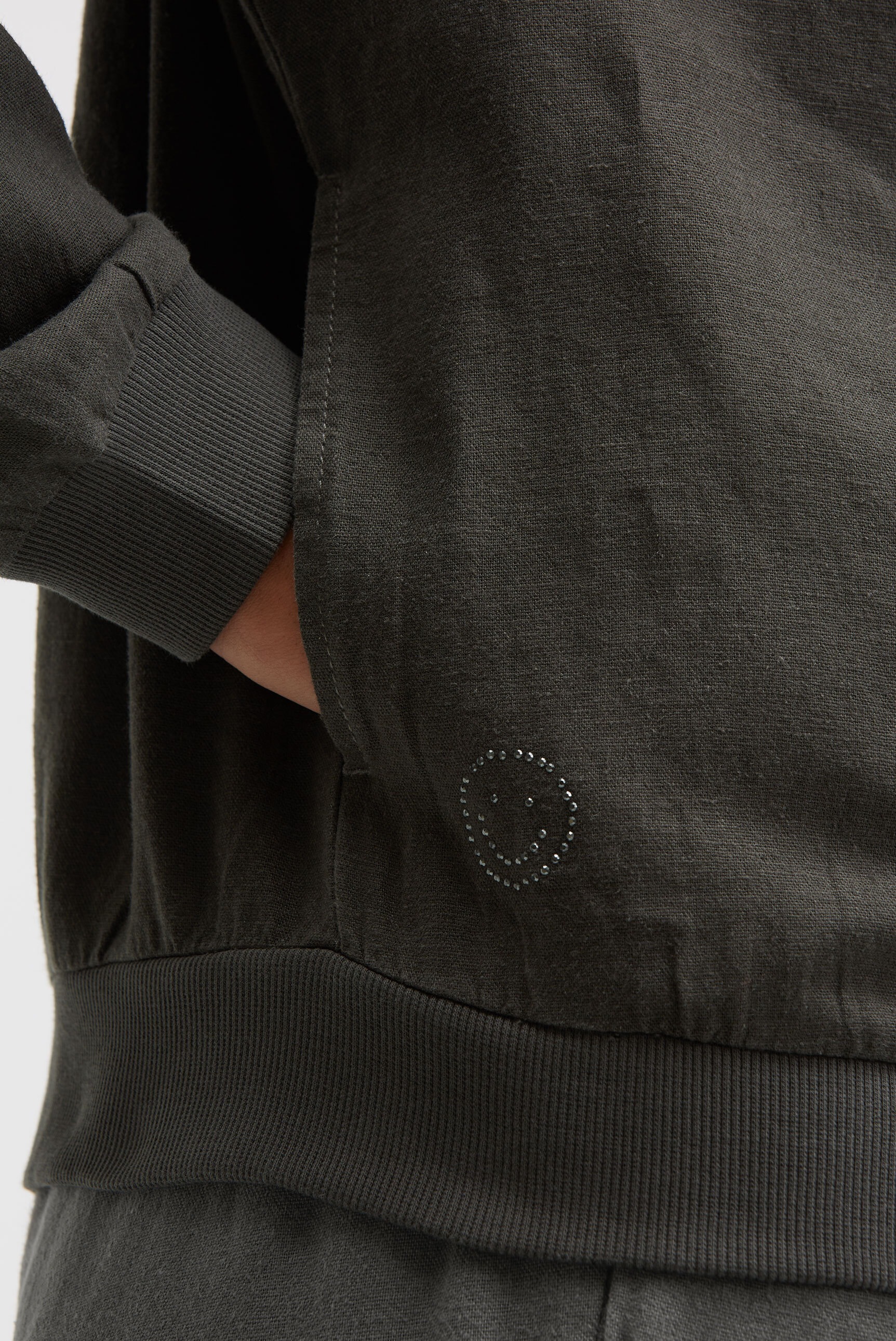 SOCCX Blouson ohne Kapuze mit Rippbündchen im Ärmel