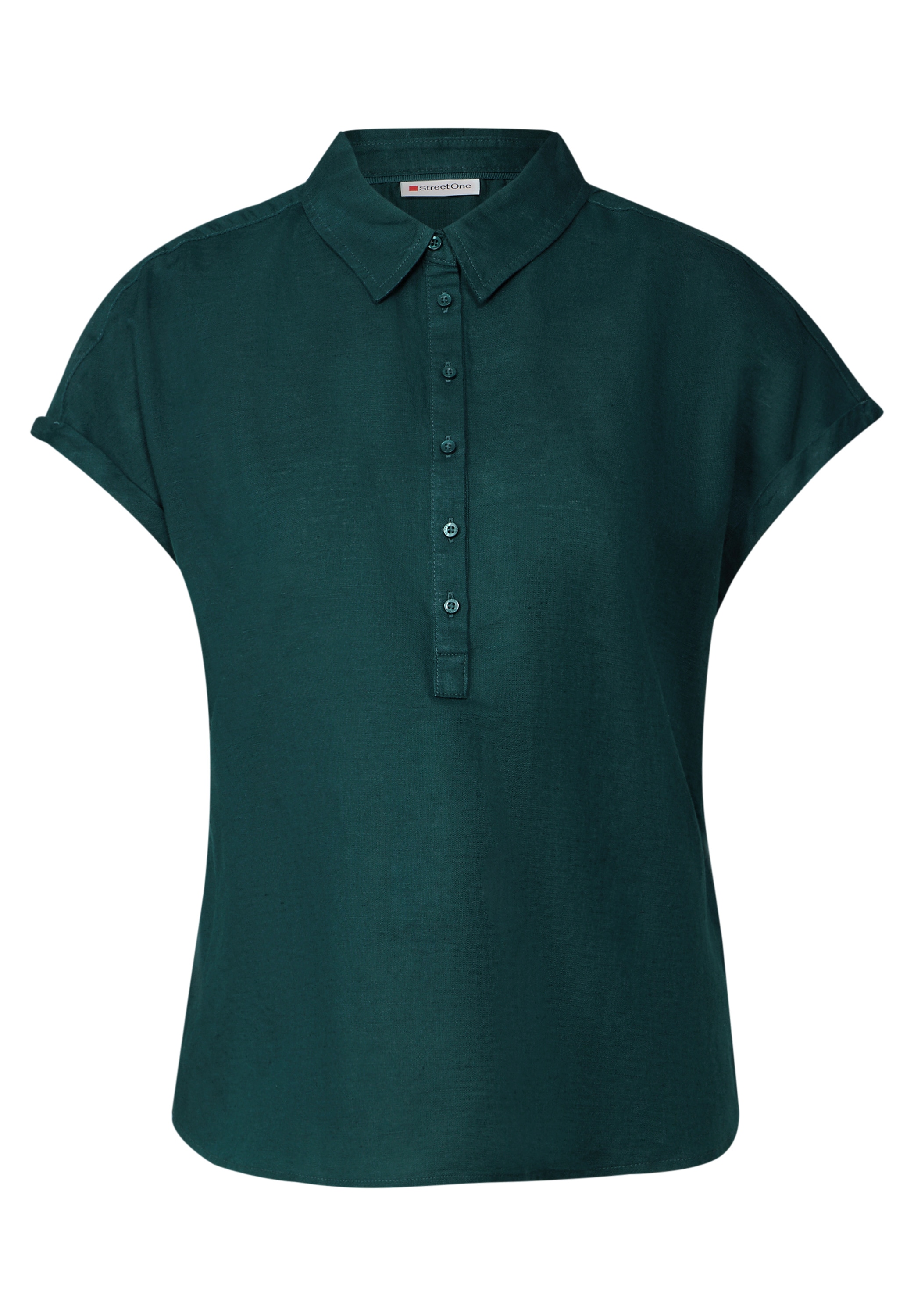 STREET ONE Hemdbluse, mit Seitlichen Einschlitzen am Saum