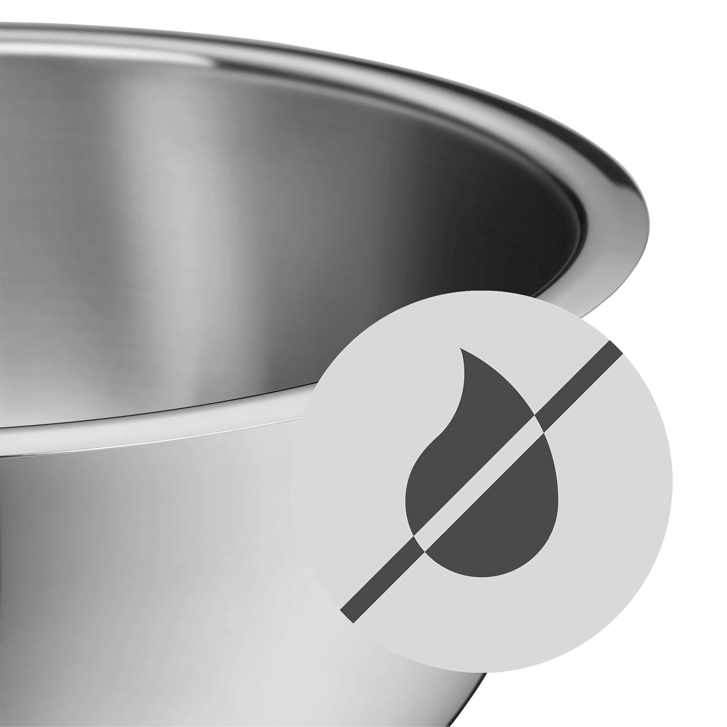 WMF Schüssel »Gourmet«, 2 tlg., aus Edelstahl 18/10, 360° Schüttrand, tropffreies Ausgießen, vielseitig, stapelbar