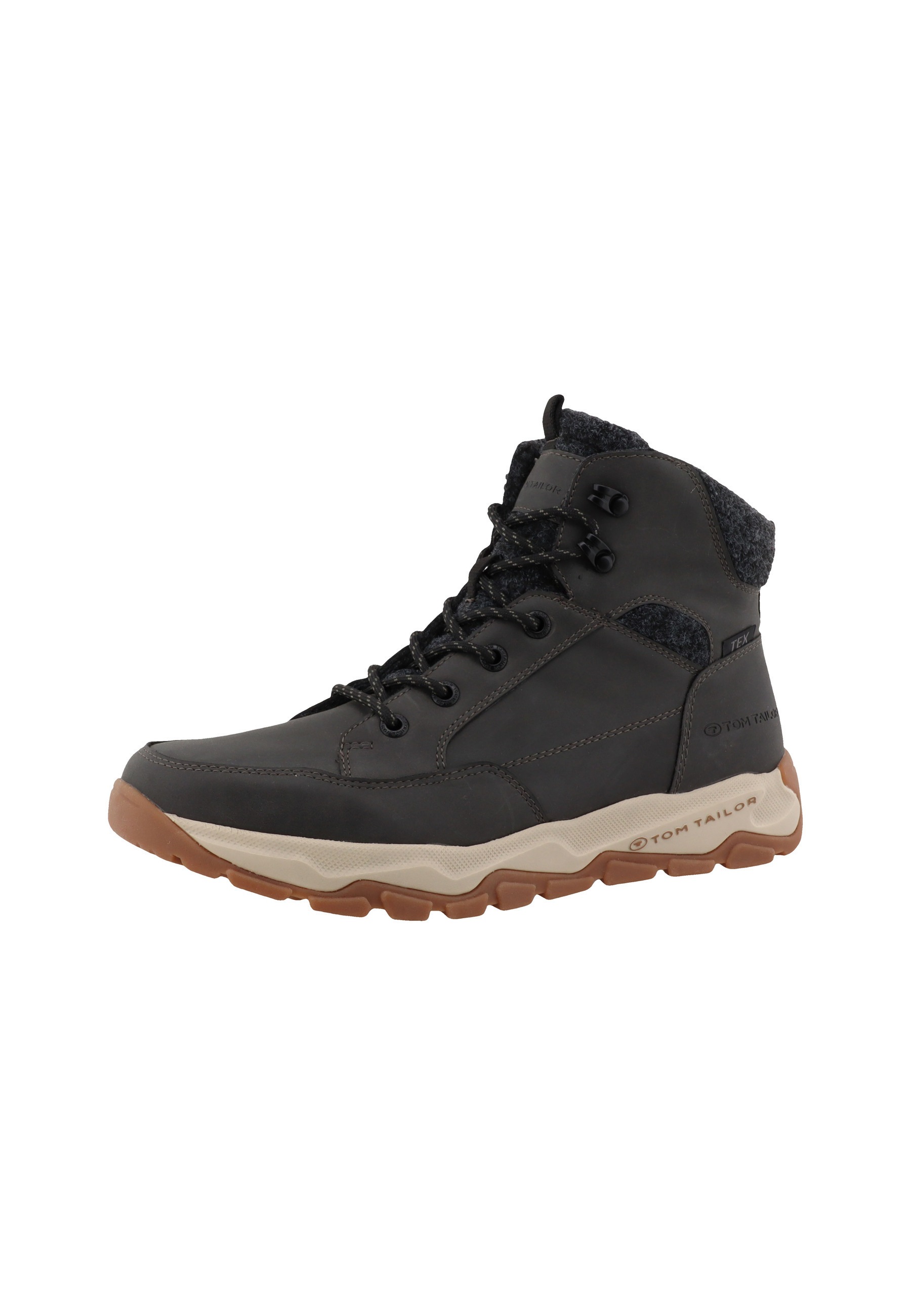 Stiefel TOM TAILOR "Tom Tailor Outdoor", Herren, Gr. 45, coal, unifarben, Schuhe Stiefel 2