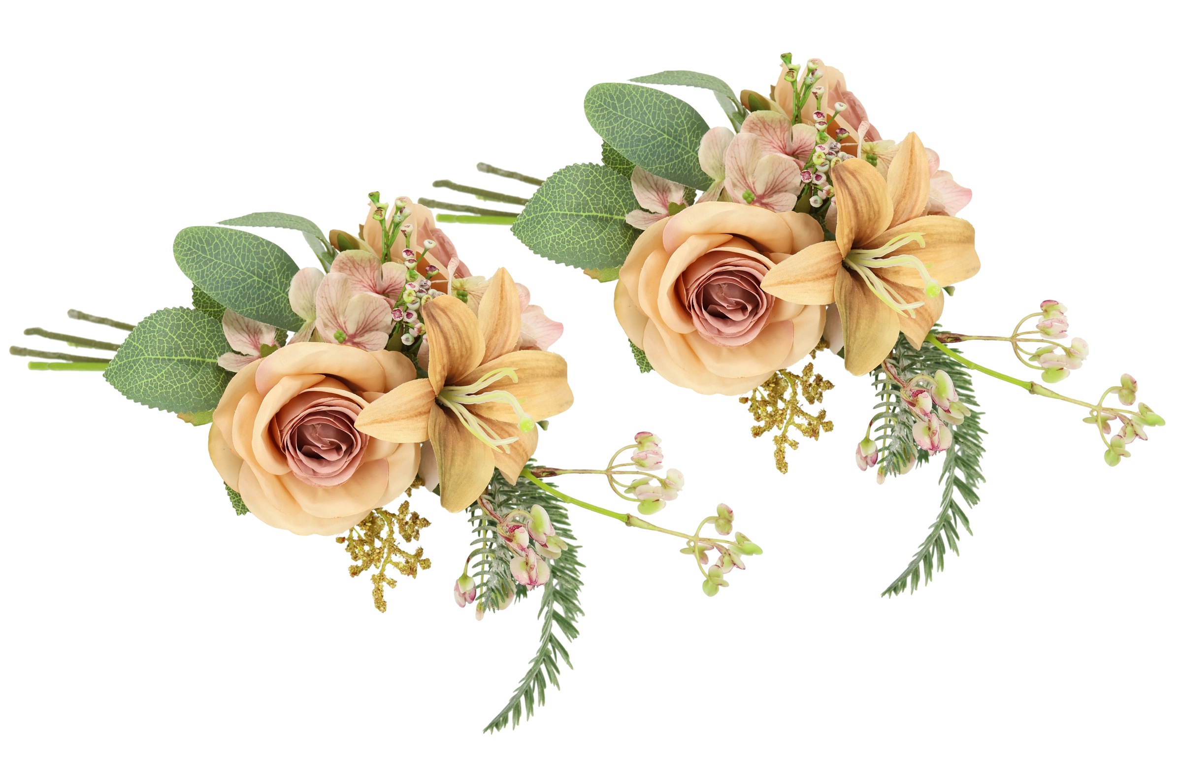I.GE.A. Kunstblume "Kunstblumen-Strauß Rosen Lilien Hortensie", Blumenstrau günstig online kaufen