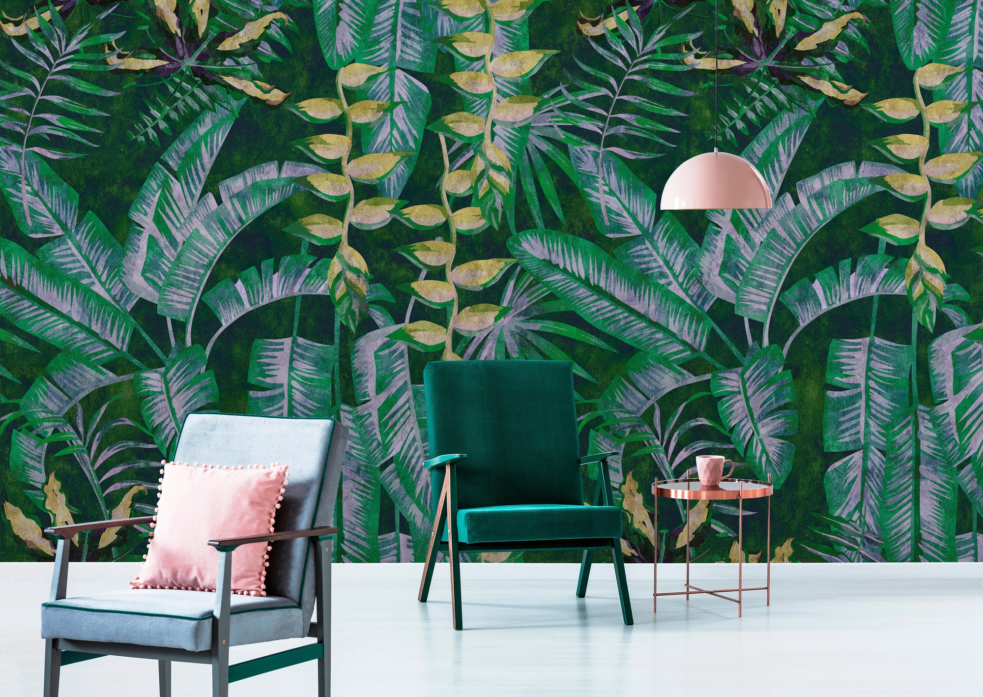 living walls Fototapete »Walls by Patel Tropicana 2«, Vlies, Wand, Schräge