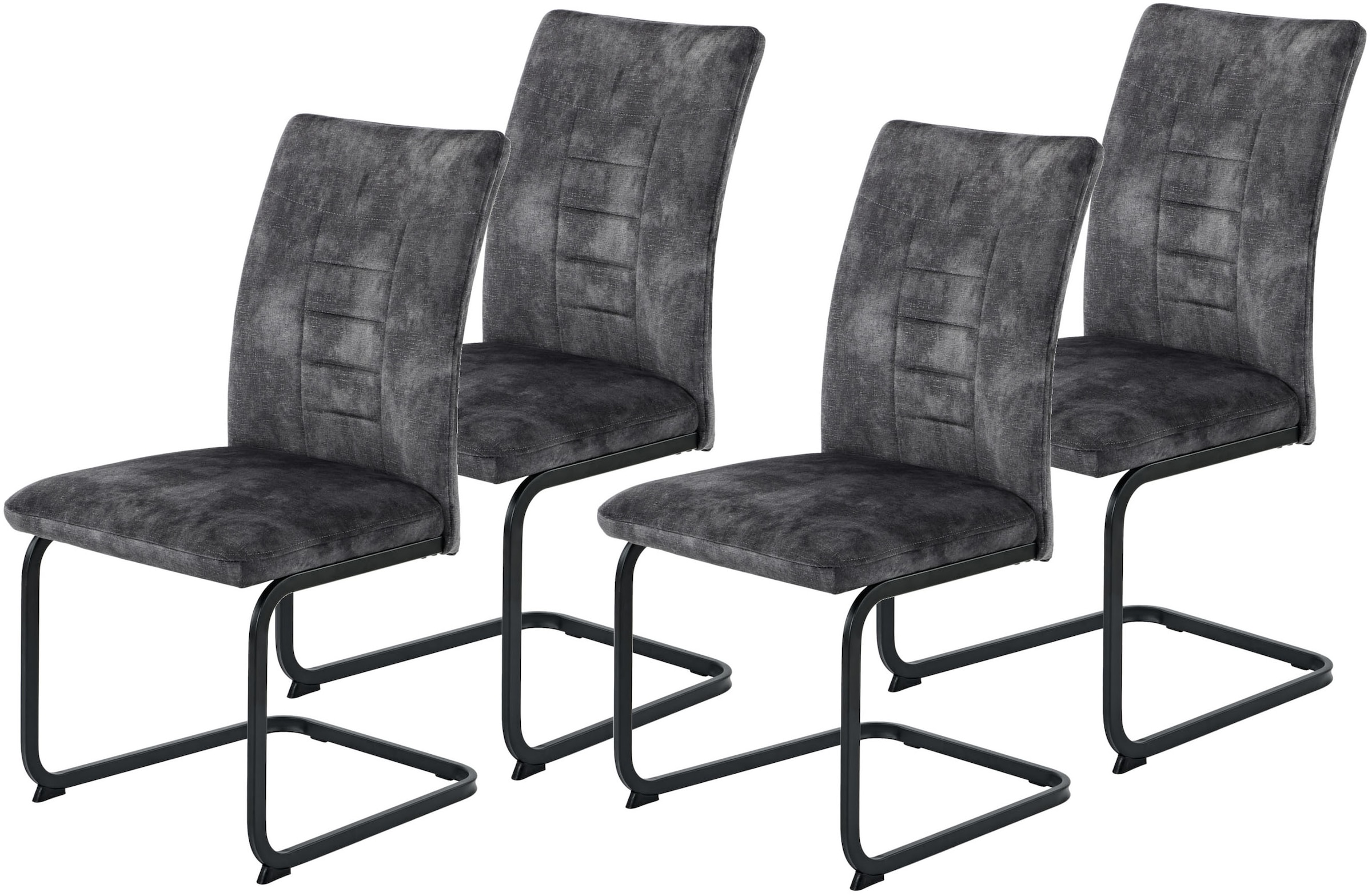 HELA Freischwinger "GELA" (Set) 4 Stk.XL, Wellenfederung, Komfortsitz, Vint günstig online kaufen