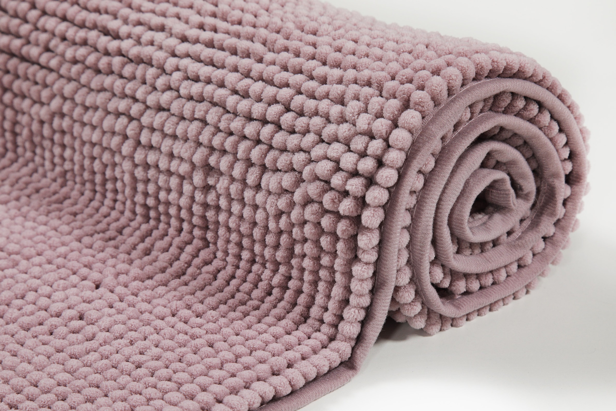 my home Badematte »Kaelan«, rutschhemmend beschichtet, fußbodenheizungsgeeignet, Badvorleger, Badteppich aus weicher Chenille, pastell Farben