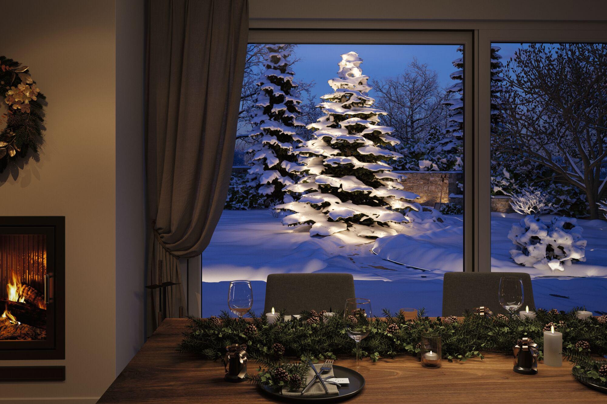 Paulmann LED-Lichterkette »Yuna IP44 Schwarz« 1 Stk.-flammig dimmbar