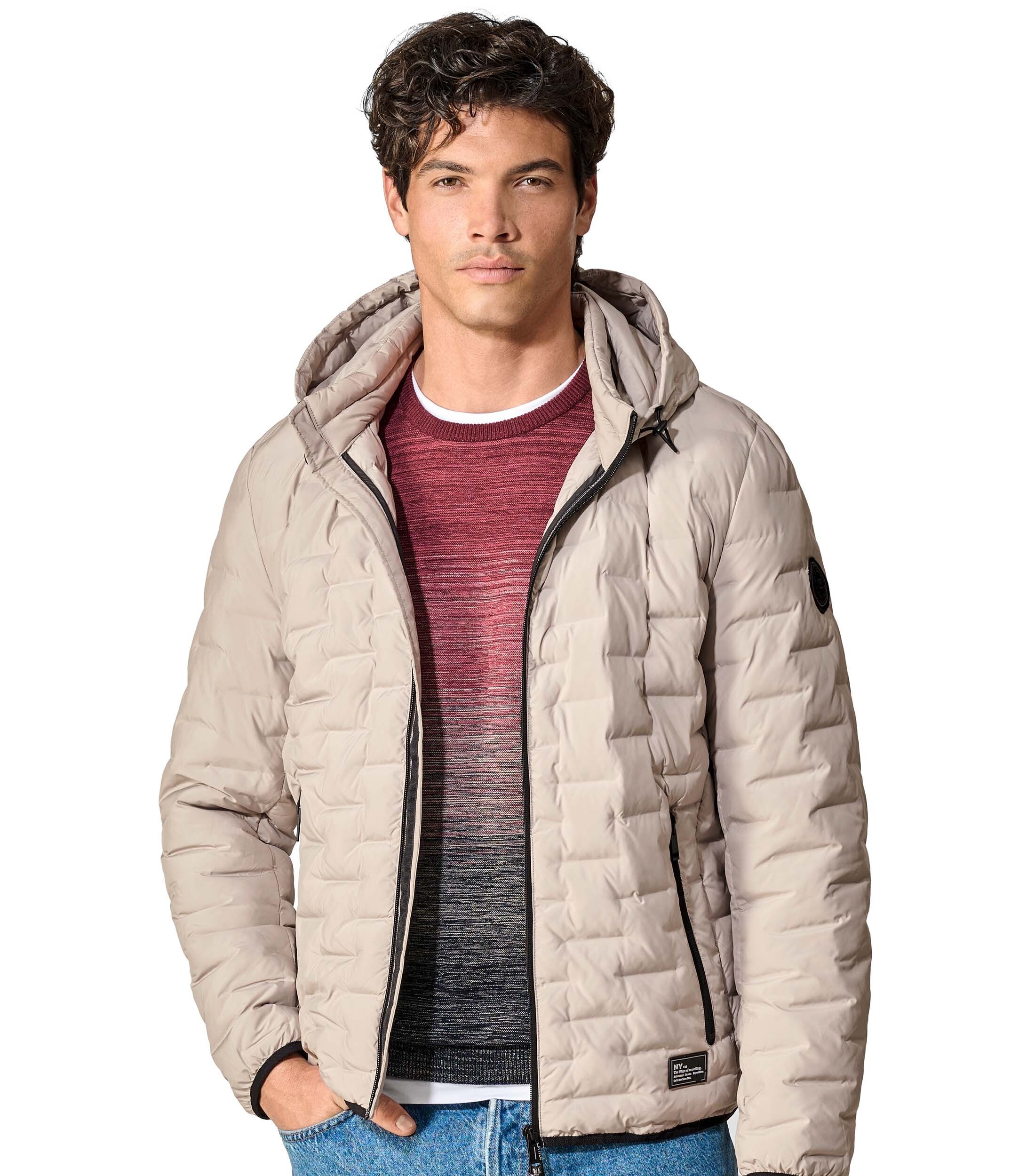 CASAMODA Steppjacke "CASAMODA Steppjacke mit Kapuze uni" günstig online kaufen