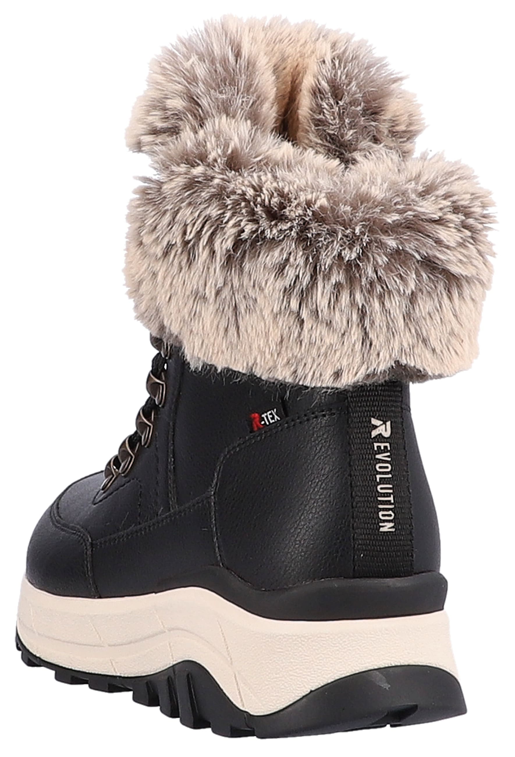 Rieker EVOLUTION Winterboots, Hightop Sneaker, Schnürboots, Winterschuh mit Lammwollfutter