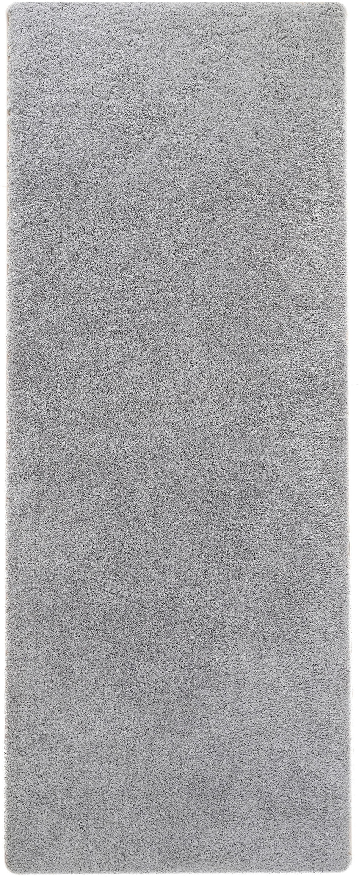 my home Hochflor-Läufer »Microfaser Teppich Magong, besonders weich, sehr feiner Flor«, rechteckig, 25 mm Höhe, uni Teppiche, Wohnzimmer, Schlafzimmer, Kinderzimmer, Flur, Brücke
