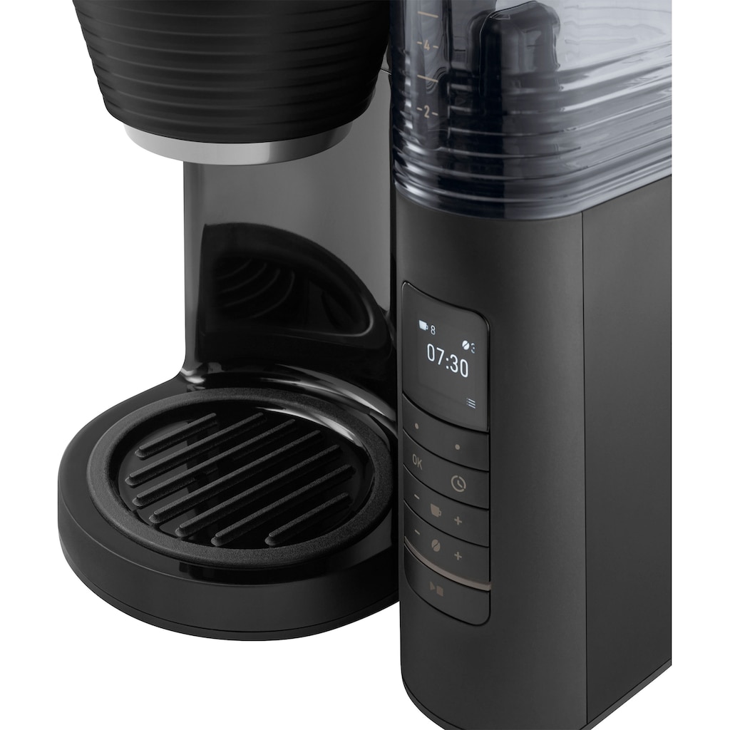 Melitta Kaffeemaschine mit Mahlwerk »AromaFresh Therm Pro X 1030-12 schwarz-silber«, 1 l Kaffeekanne, Papierfilter, 1x4