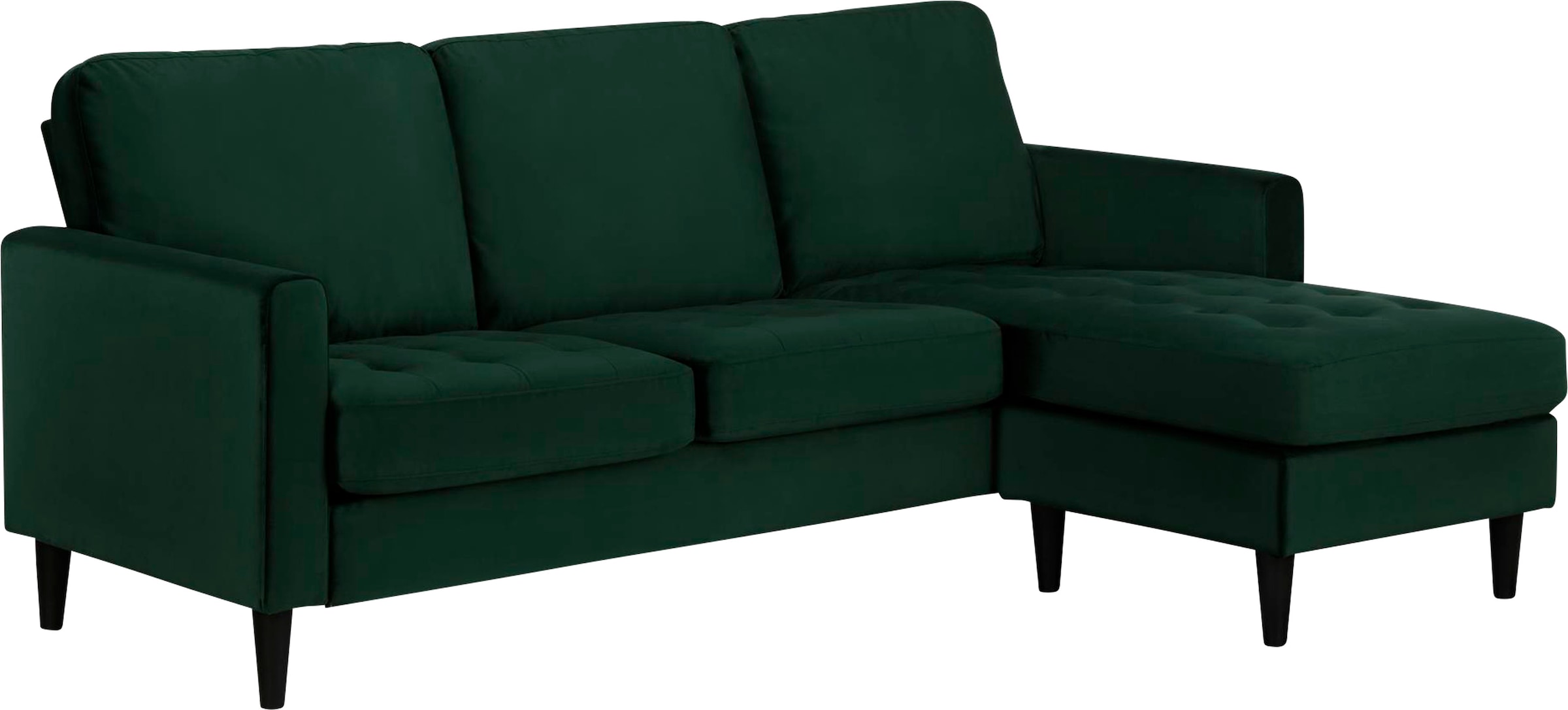 Cosmo Living Ecksofa »Strummer«, Ottomane beidseitig montierbar