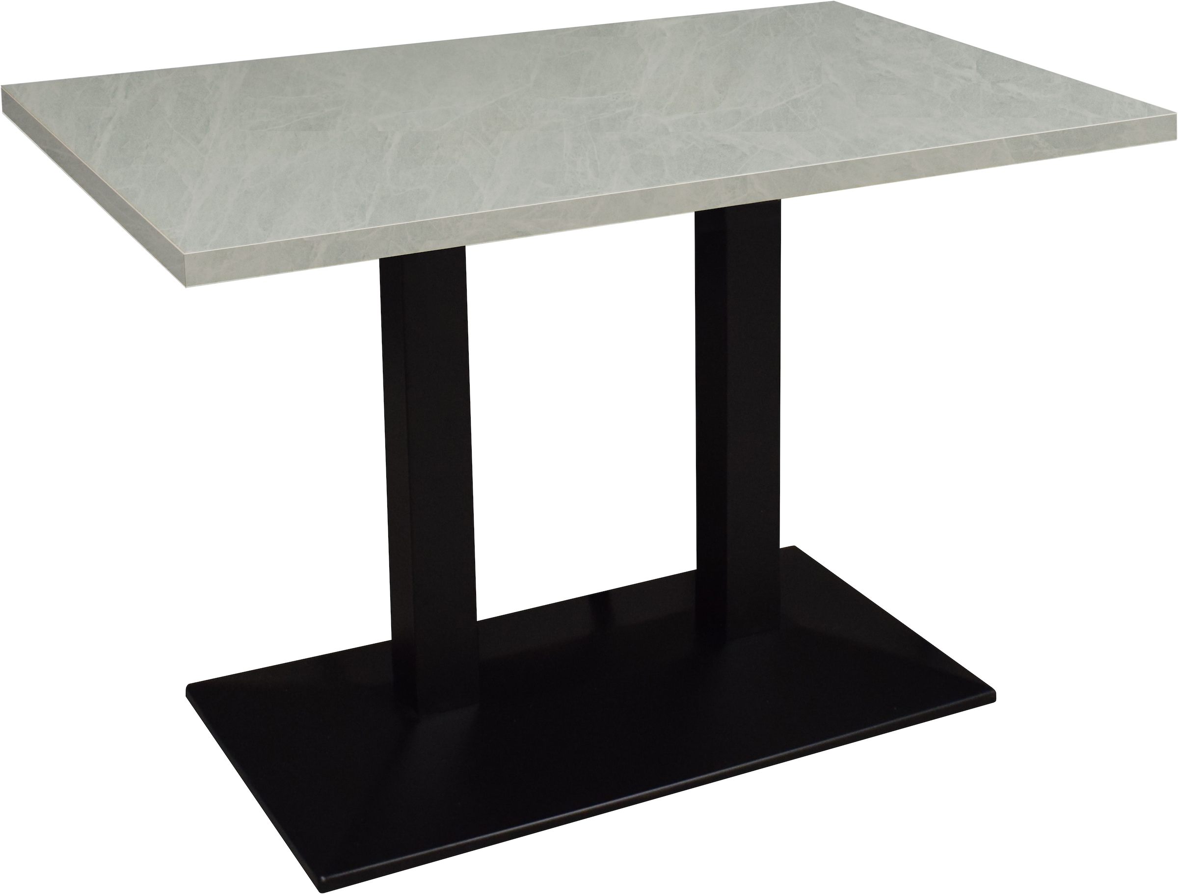 Mäusbacher Bistrotisch "Big Bistro Metall" Doppelsäulengestell, eckige Platte BHT 120x75x70 cm