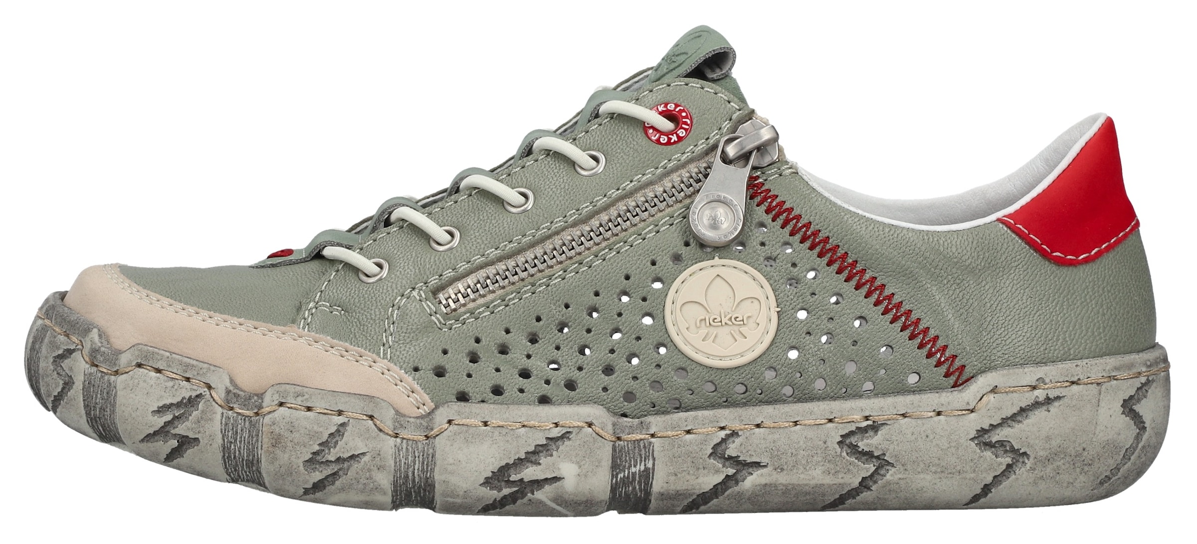 Rieker Plateausneaker  Schlupfschuh, Halbschuh, Freizeitsneaker mit Gummizug