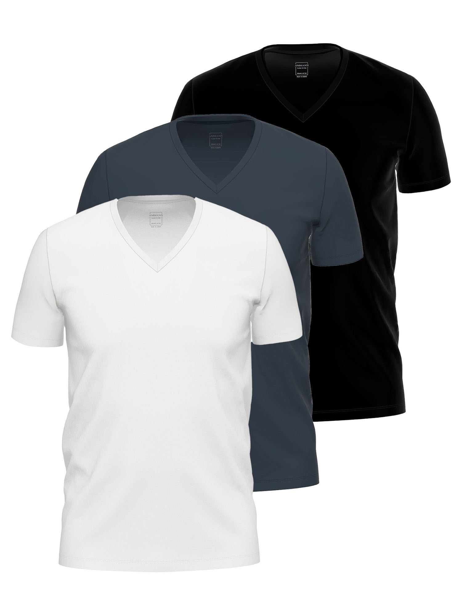 Ammann Unterhemd "3er Pack Shirt 1/2 Arm Day Modern / Close to you" 3 Stück