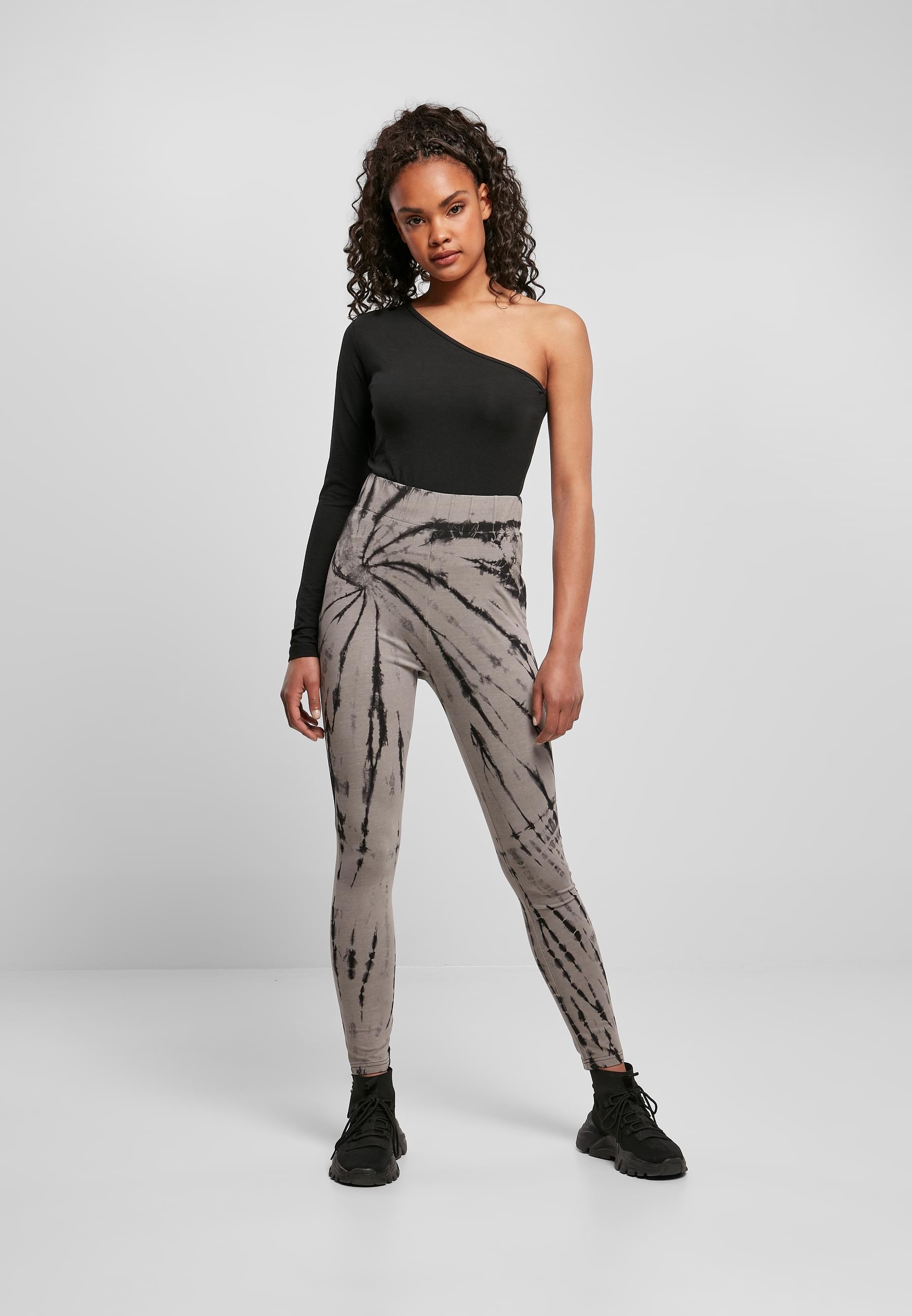 URBAN CLASSICS Leggings »Urban Classics Damen Ladies Cotton Tie Dye High Waist Leggings«, (1 tlg.)