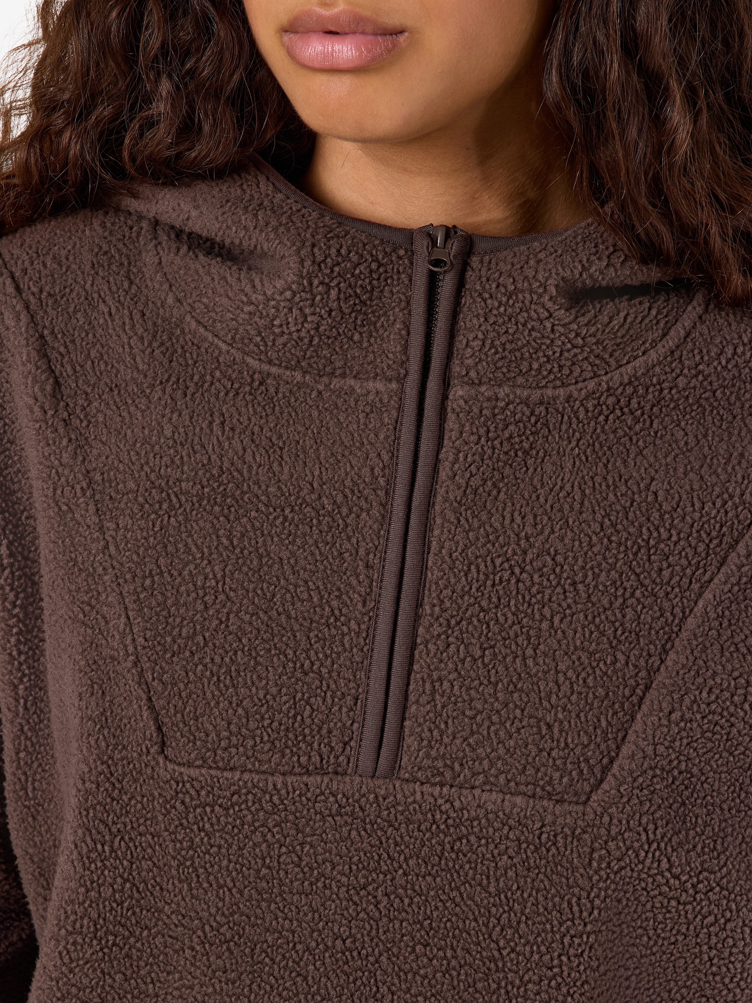 Noisy may Fleecepullover »NMCOZY L/S HALFWAY ZIP SWEATER JRS NOOS«, Polyester, relaxed fit
