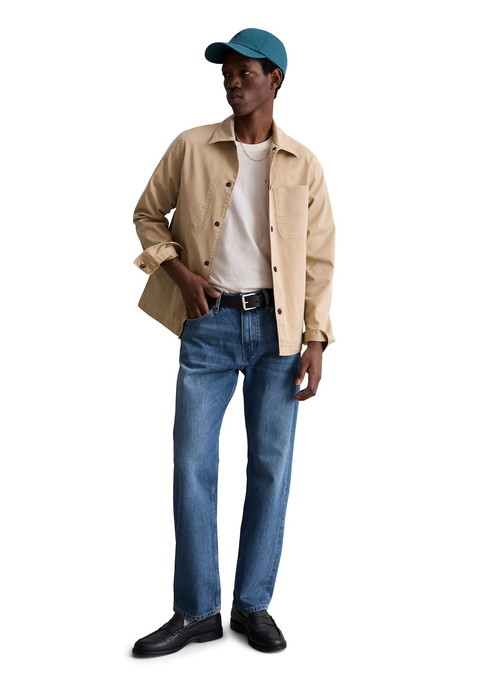 Marc O'Polo DENIM Kurzjacke »aus robustem Bio-Baumwoll-Mix« ohne Kapuze