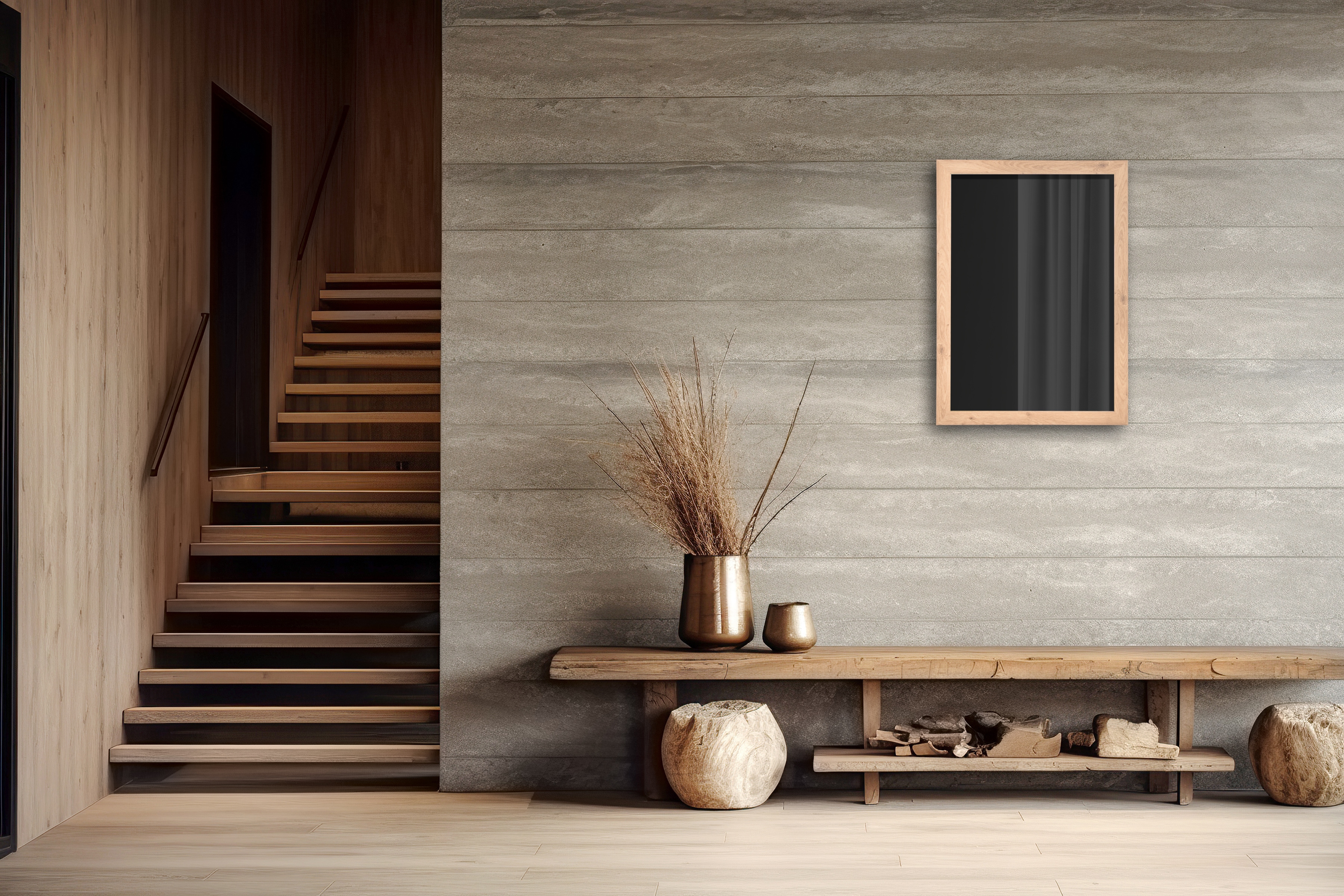 Spiegel, B:48cm H:68cm T:1,6cm, braun, MIRRORS AND MORE, MDF, Schlafzimmer, Spiegel, "Kim", Horizontal und vertikal montierbar aus MDF