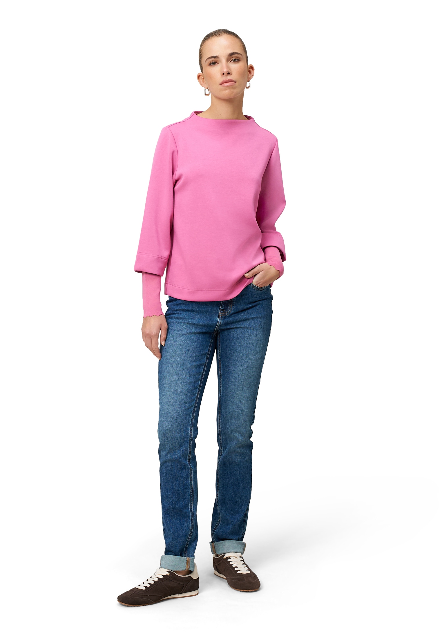 Zero Sweatshirt »Damen mit weiten Ärmeln«, Plain/ohne Details
