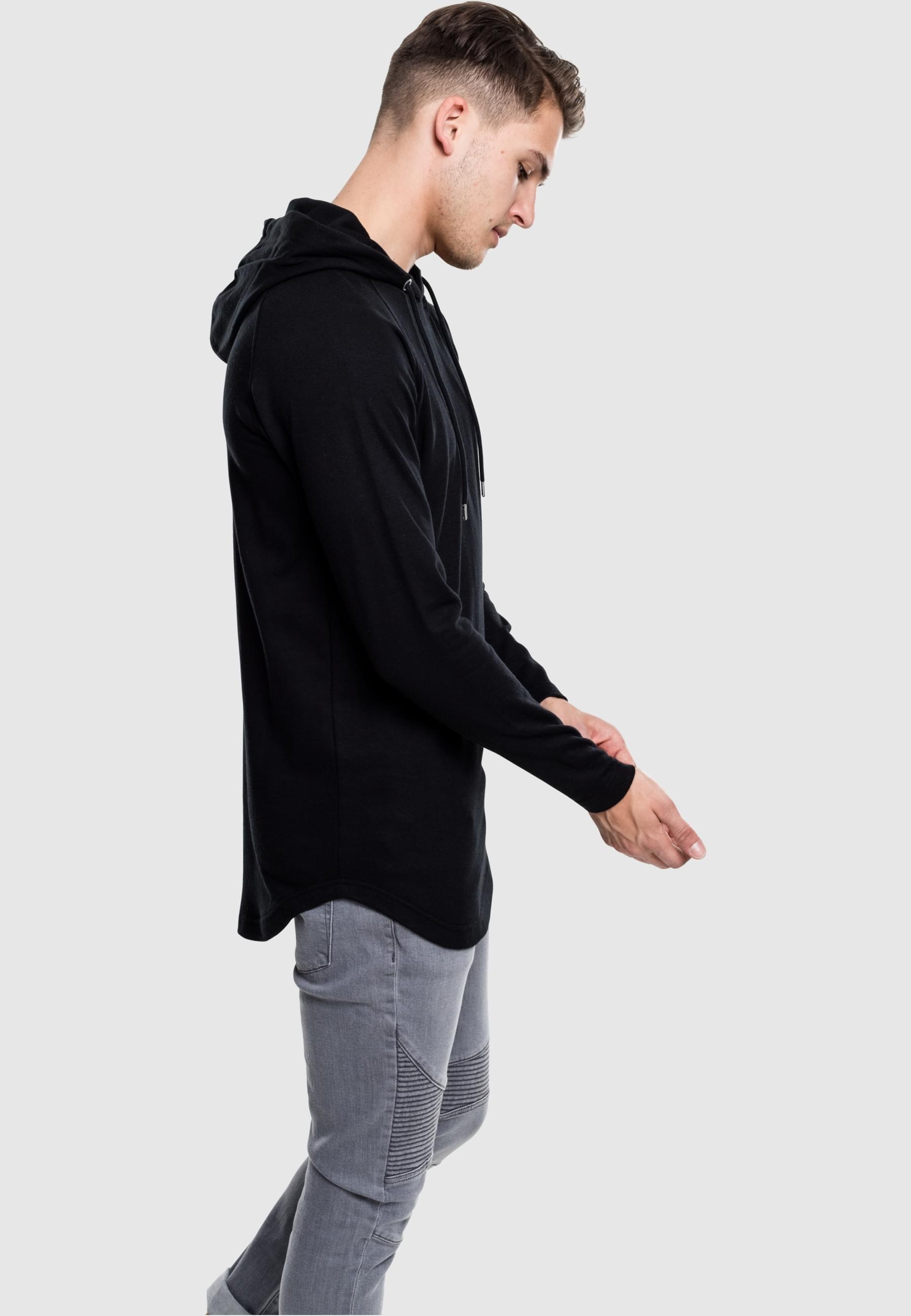 URBAN CLASSICS Kapuzensweatshirt »Urban Classics Herren Long Shaped Terry Hoody«, (1 tlg.)