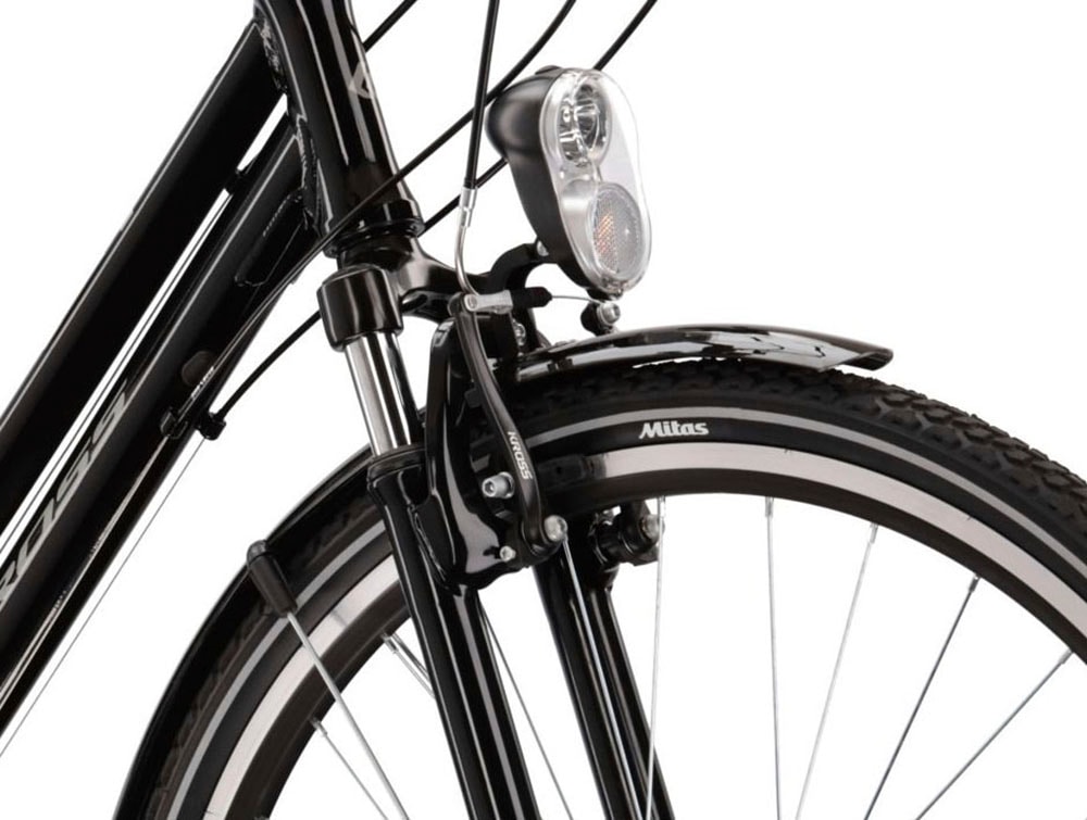 Kross Trekkingrad »KROSS Trekkingrad Trans 1.0 28" schwarz«, 21 Gang, Shimano, ALTUS M310 Schaltwerk, Kettenschaltung