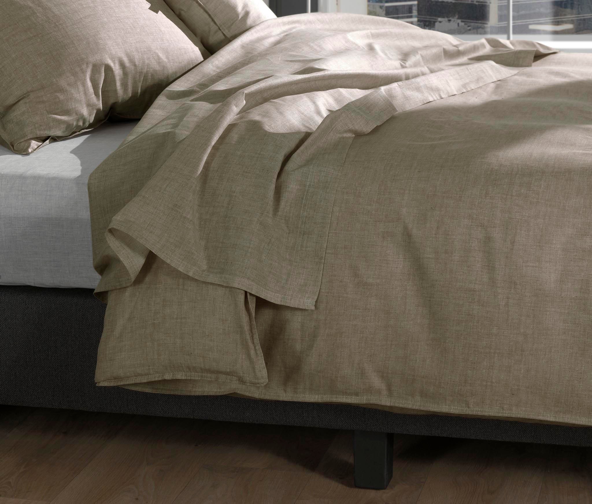 Web Leinen Cordonetto Maxi-Spannbettlaken 270x300 Cm, 100% Baumwolle, Beige – Kühl, Weich & Öko-Tex Zertifiziert
