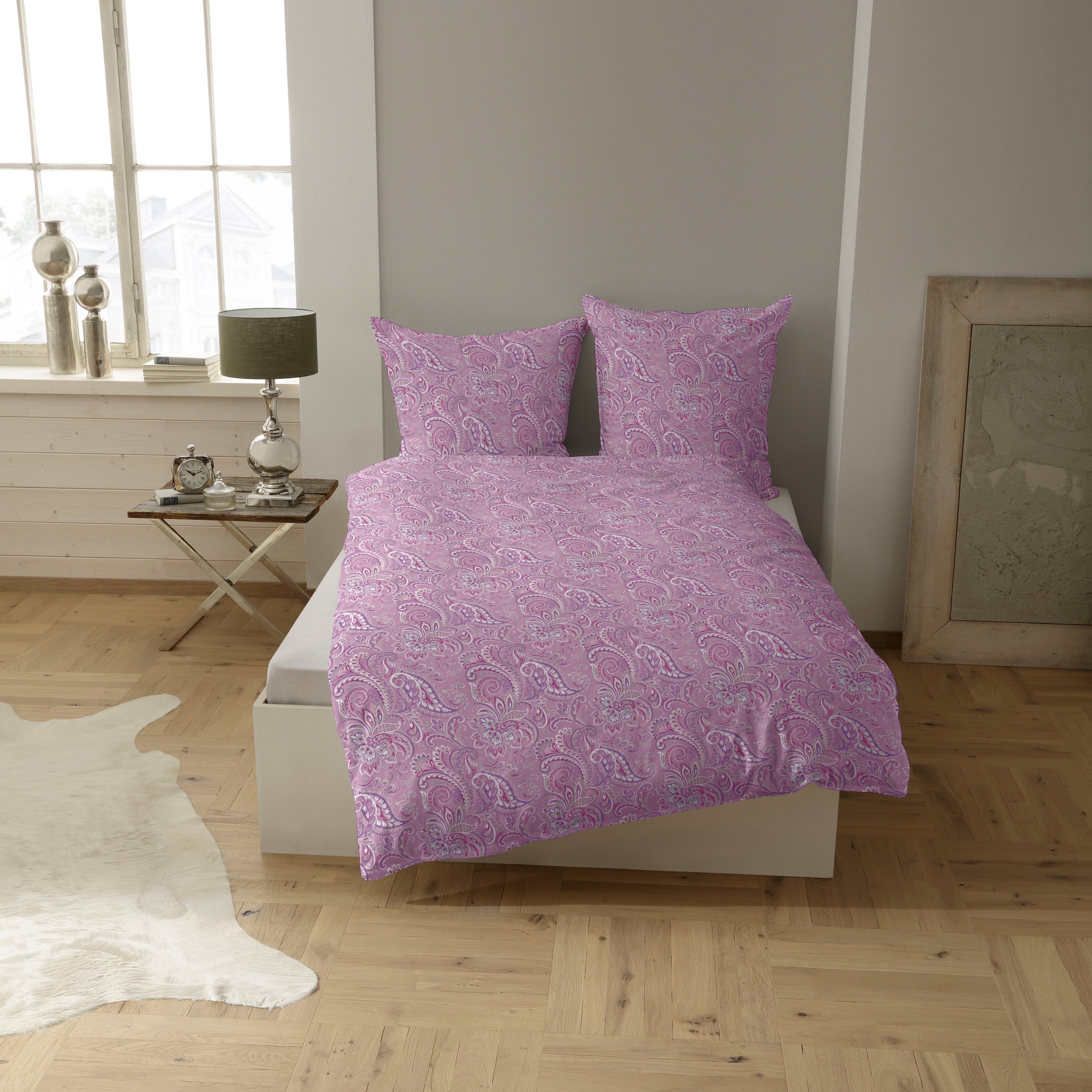 CASATEX Bettwäsche »Lunis«, (2 tlg.), Paisley Design, frische u. freundliche Farben