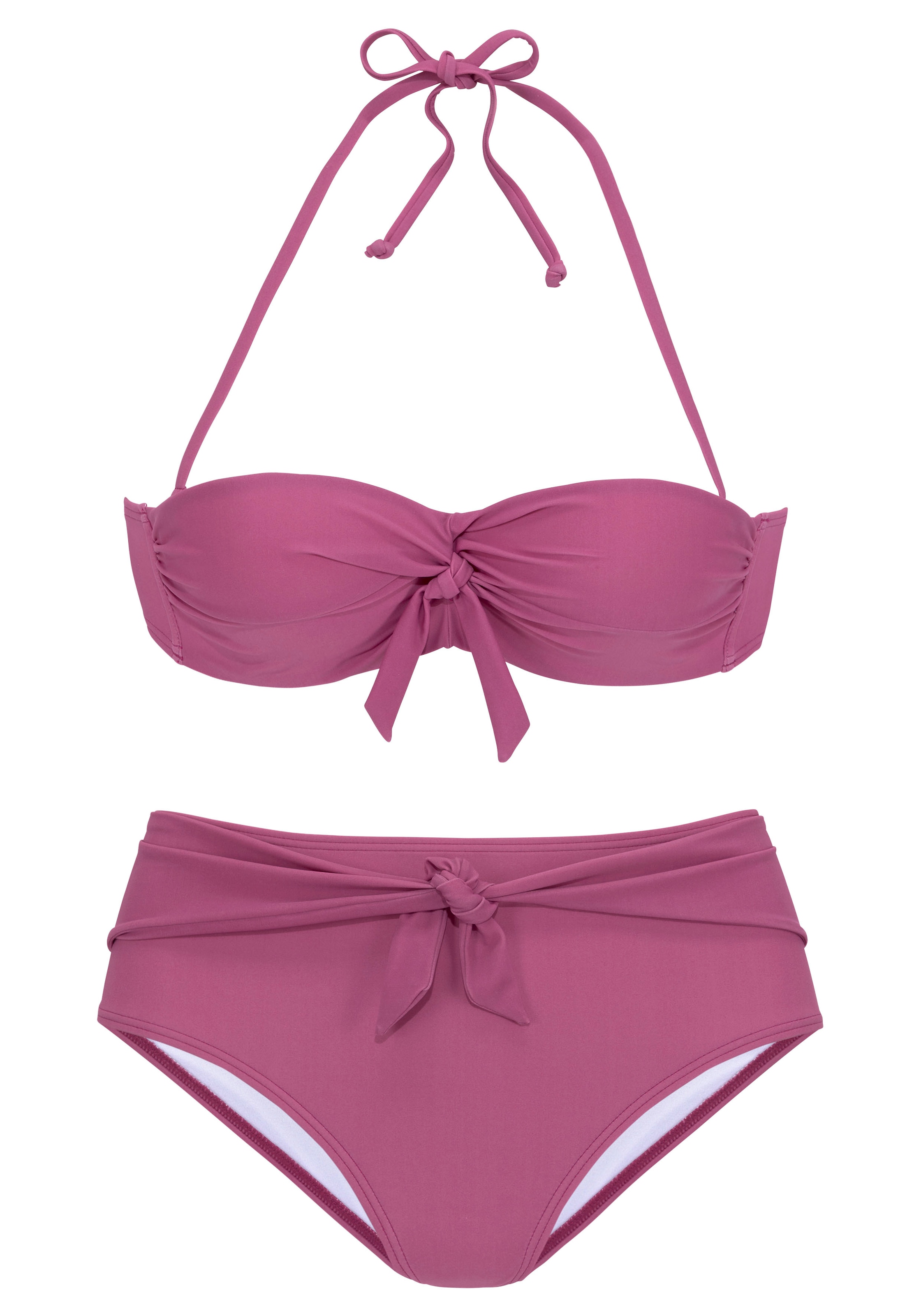 Buffalo Bügel-Bandeau-Bikini mit Zierschleifen