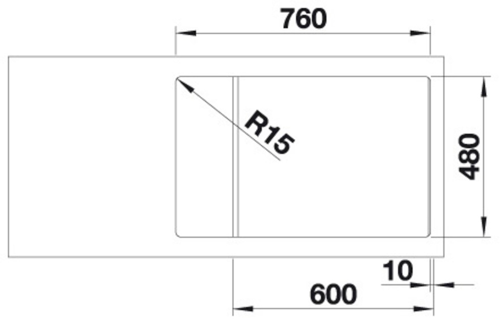 Blanco Granitspüle »ZIA XL 6 S Compact« 1 Stk. tlg. erhältlich in mehreren Farben