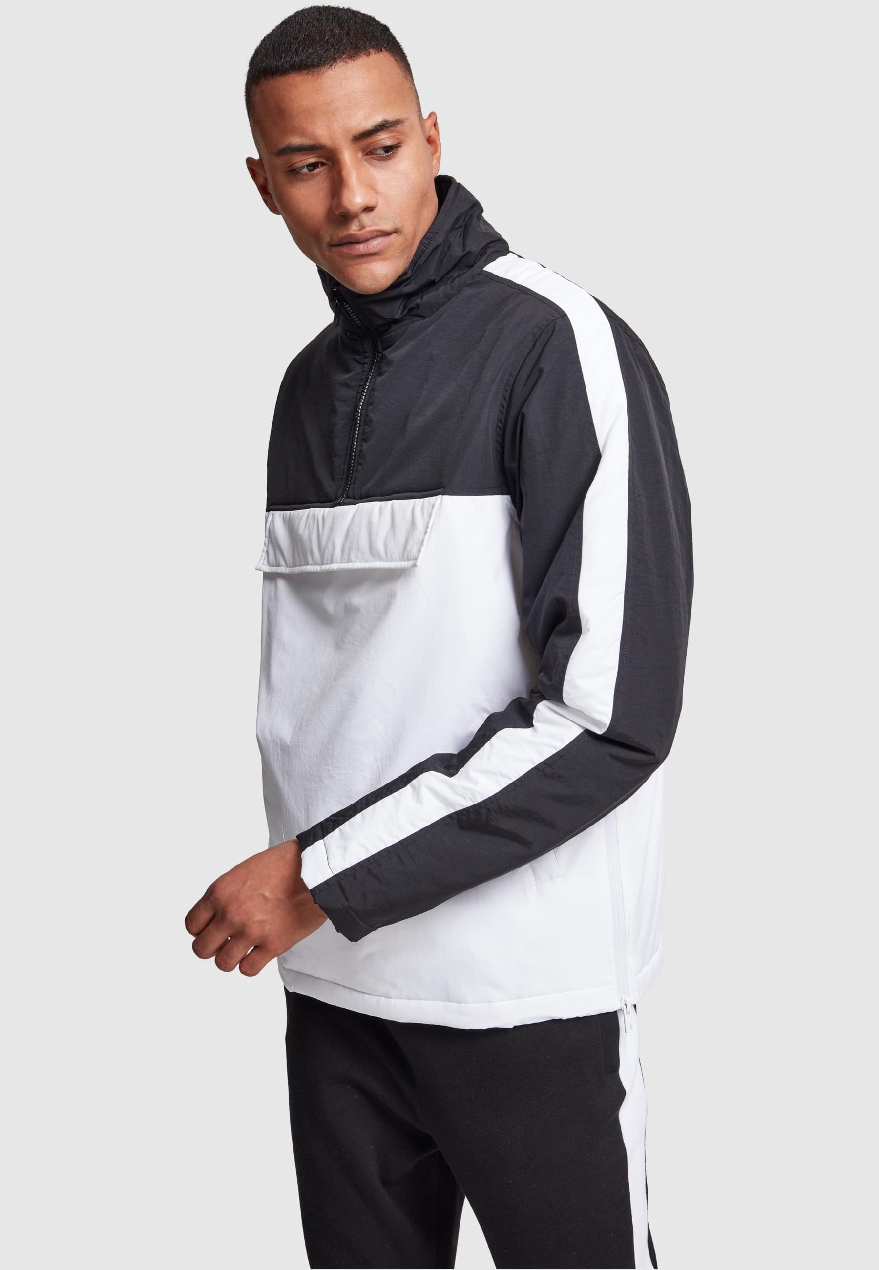 URBAN CLASSICS Allwetterjacke »Urban Classics Herren 2-Tone Padded Pull Over Jacket«, (1 St.), ohne Kapuze