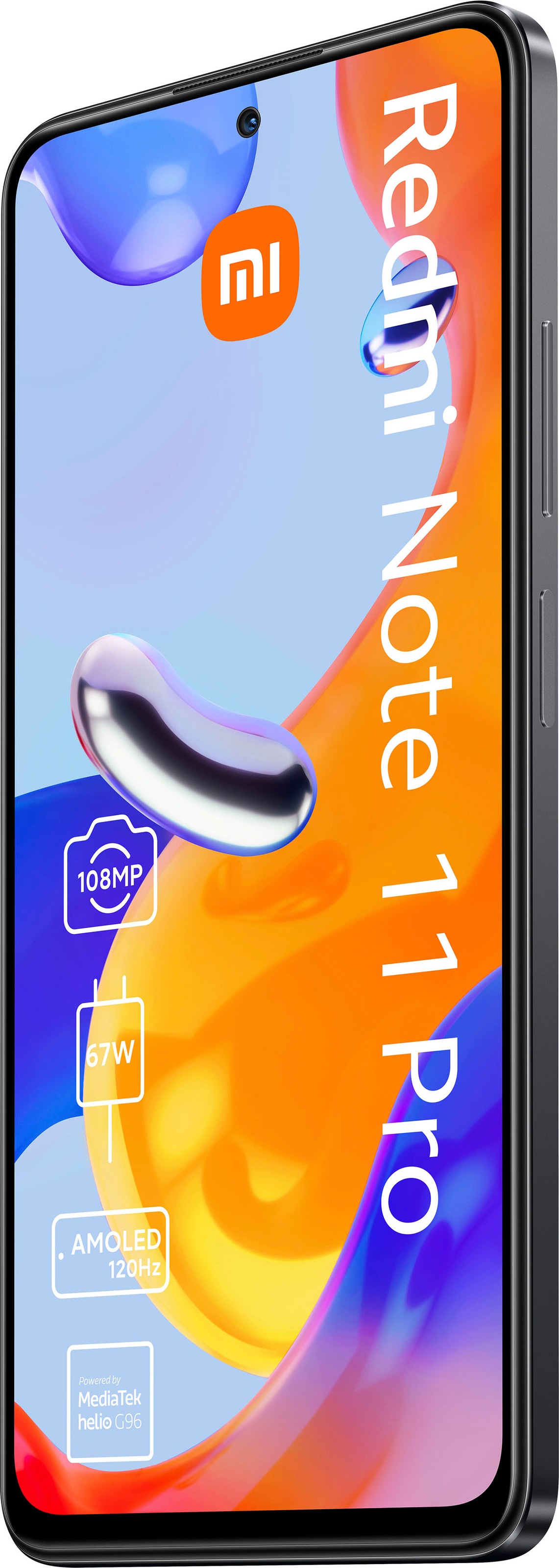 Xiaomi Smartphone »Redmi Note 11 Pro«, Graphite Gray, 16,94 cm/6,67 Zoll, 128 GB Speicherplatz, 108 MP Kamera