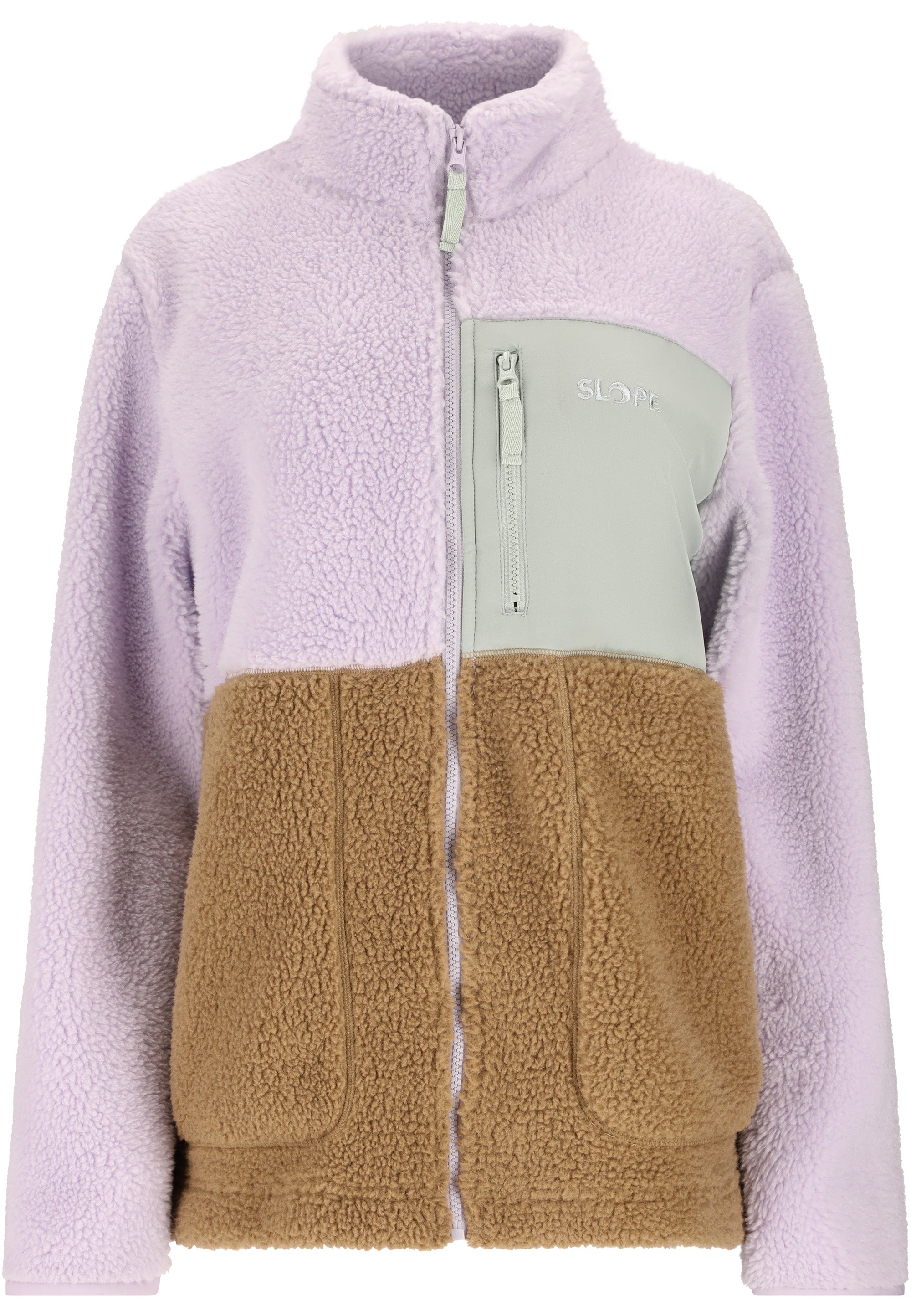 SLOPE Fleecejacke »Katau« aus wärmendem Teddy-Stoff