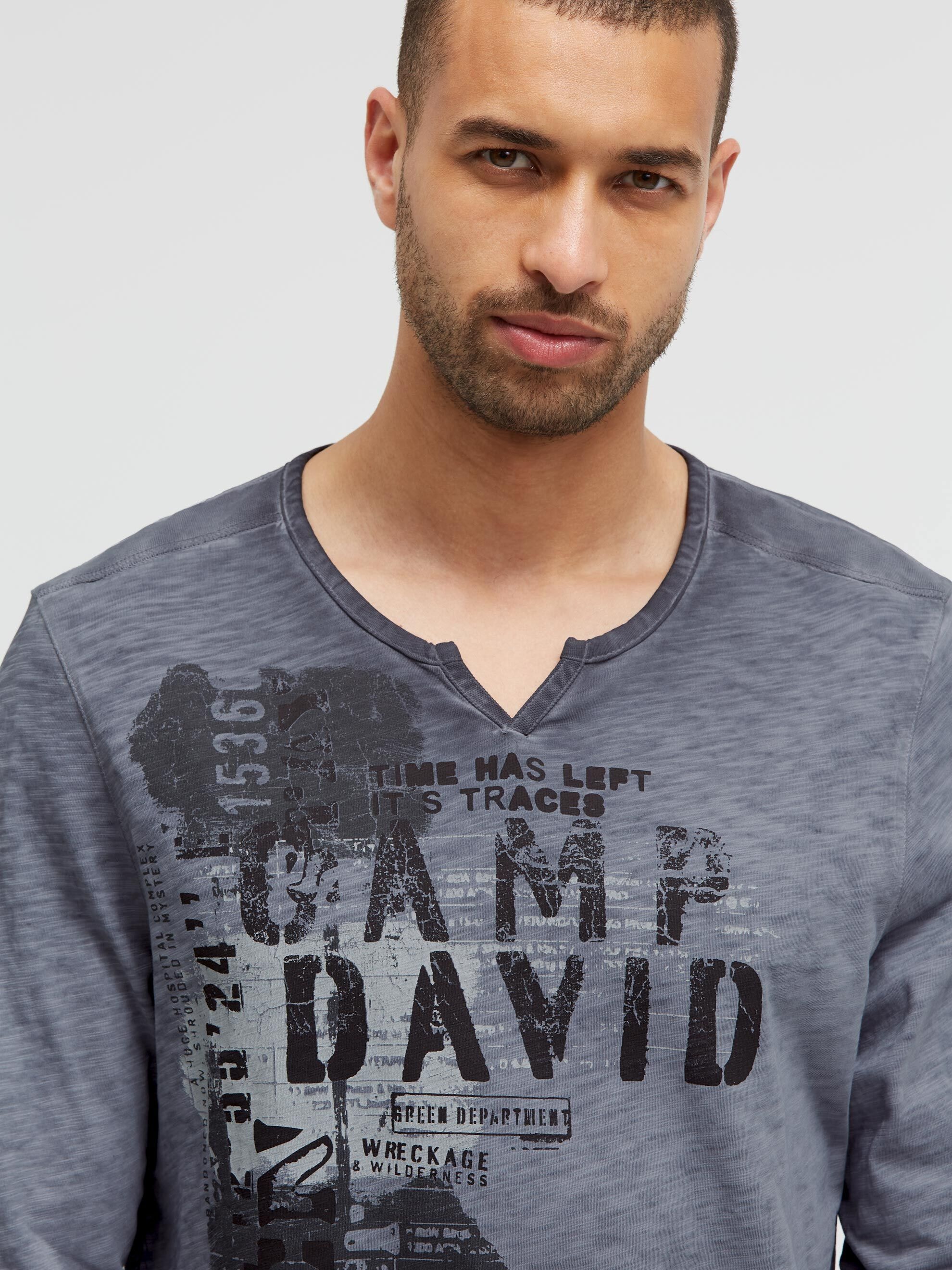 CAMP DAVID Rundhalsshirt aus Baumwolle