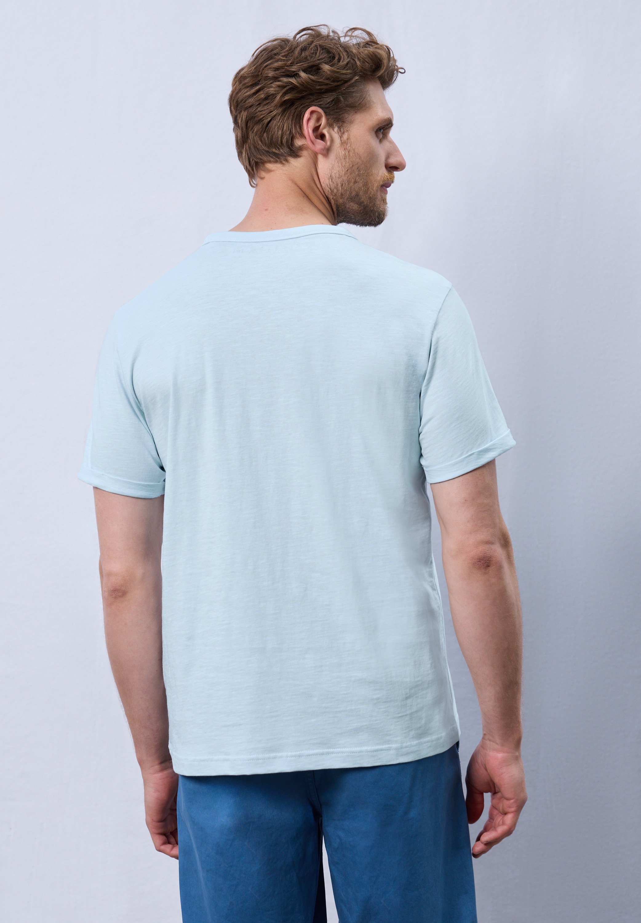STREET ONE MEN T-Shirt, aus reiner Baumwolle